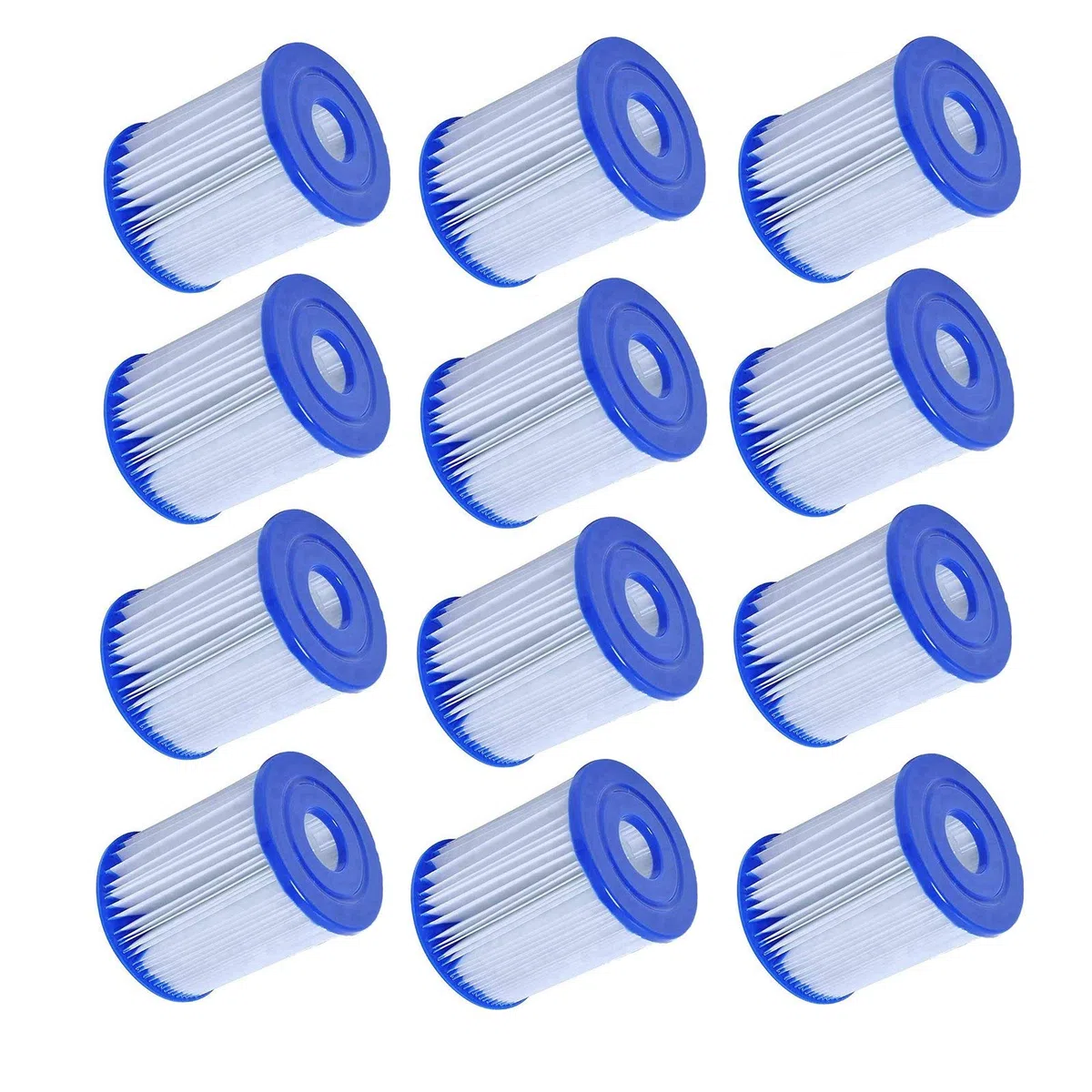 per Bestway 58093 Filtro a Cartuccia I per Pompe da 1.249 L/H，Cartucce Filtranti per Piscina Taglia 1 per Bestway, Cartuccia Filtro per Piscina Spa Tipo I (12 PCS)