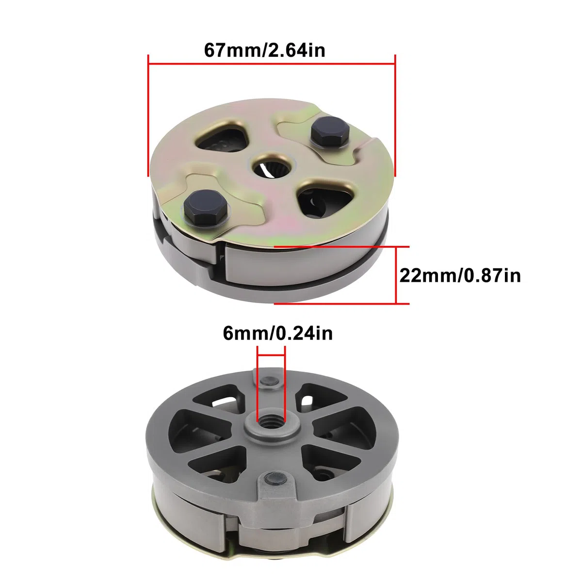 Frizione tagliaerba 281602001 compatibile con Stihl FS120 FS200 FS250 FS300 FS350 FS400 FS450 FS480 FR450 FR480
