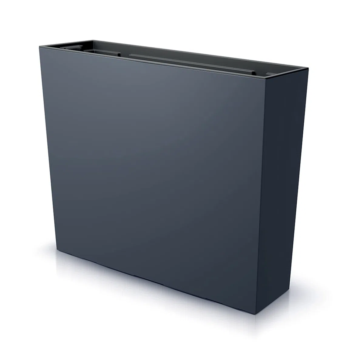 IMJ-Global Set di 3 Vasi per Fiori Piante Rettangolari Urbi Case T In Plastica 58x18x49,8cm Da Interno Esterno Neri Volume 44 Litri Design Moderni