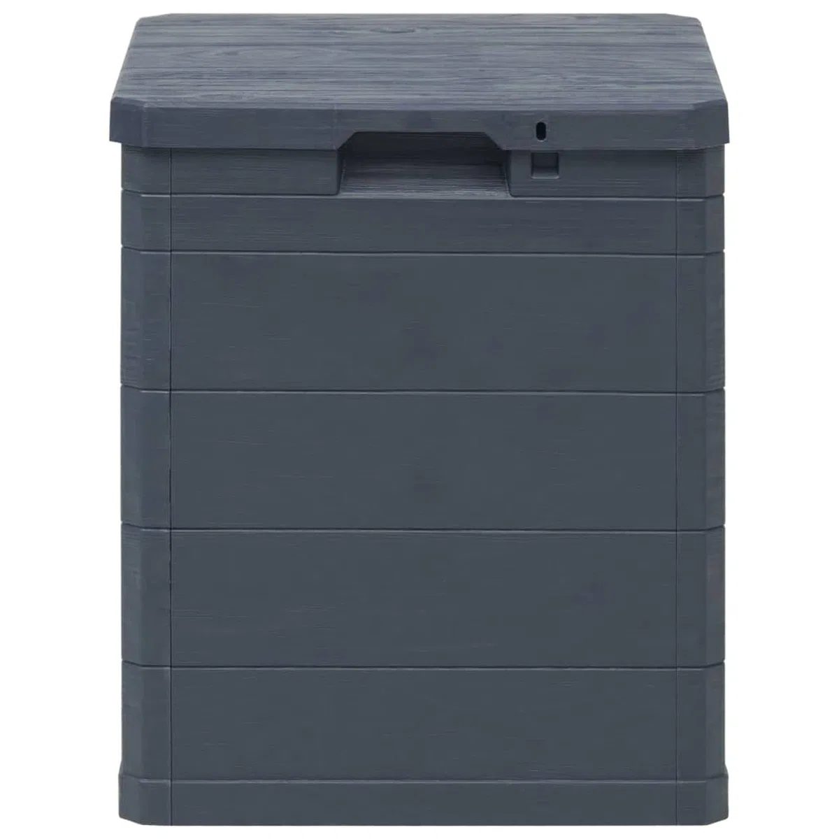 ARKEM Baule da Giardino Effetto Legno Organizer Box Giocattoli Multibox Impermeabile Esterni,Baule da Giardino 90 L Antracite