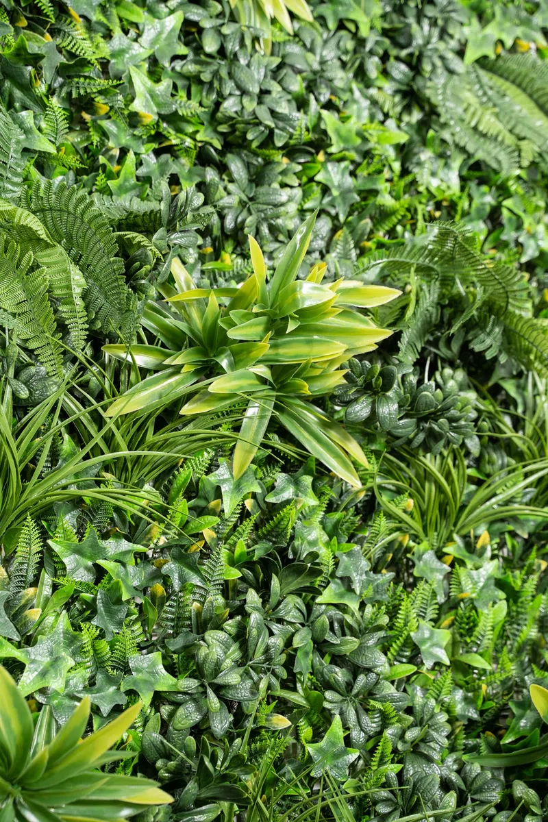 XONE Siepe Artificiale Jungle 100x100cm | Siepe Finta Foglie Giungla | Edera Sintetica Verde Ringhiera