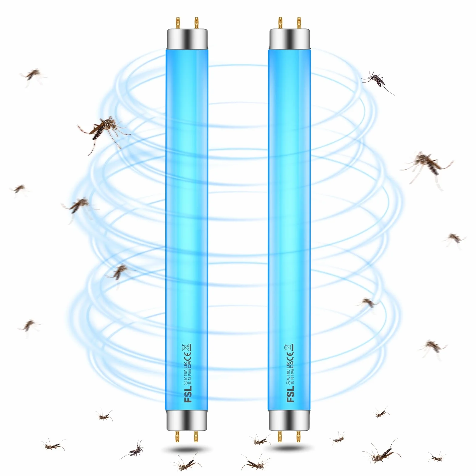 BL T8 F10W Tubo di ricambio per acchiappainsetti, 13 pollici (33 cm), Lampada UV 365 nm | Compatibile con dispositivi elettrici antinsetti, trappole per mosche e lampade UV insetticidev