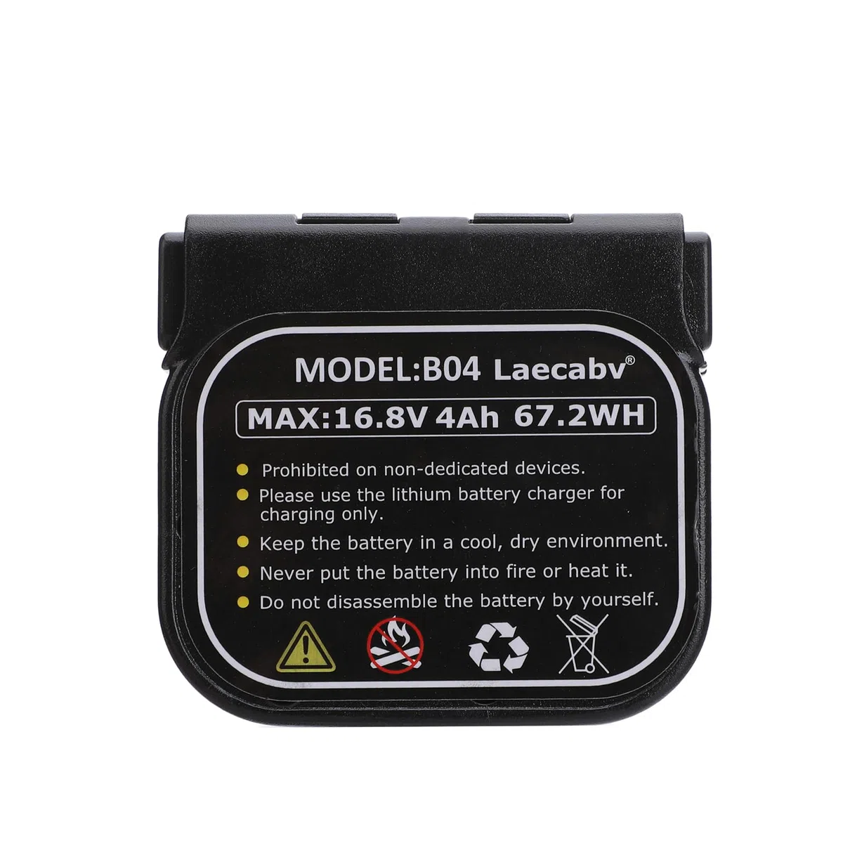 Laecabv Batteria per Forbici Potatura Elettriche, B04 1Pcs Batteria ricaricabile agli ioni di litio 16.8V 4Ah 67.2Wh