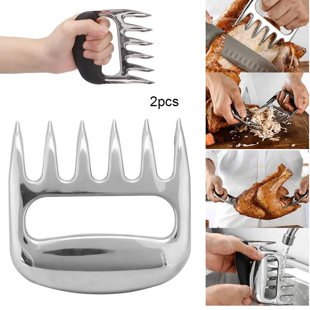 HERCHR 2 Pezzi Artigli trituratore di Carne, Artigli d'orso Zampe Artigli di Carne Artiglio trituratore di Maiale tirato per triturazione Barbecue maneggiare carni