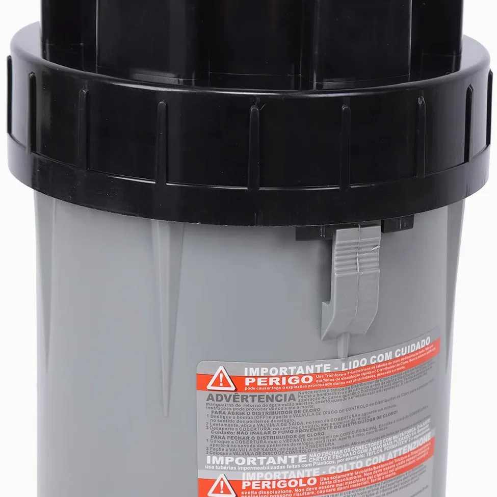 Dosatore Cloro Piscina, PVC Dispenser Cloro Per Piscina Cloratore Automatico Facile da Usare Per Piscine