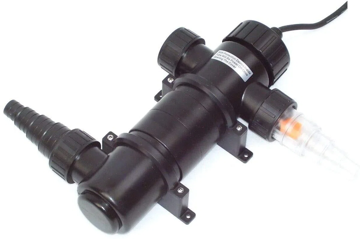 D&L UVC 55088 - Filtro luminoso per laghetto con raggi UV per eliminare le alghe [UVC-11W