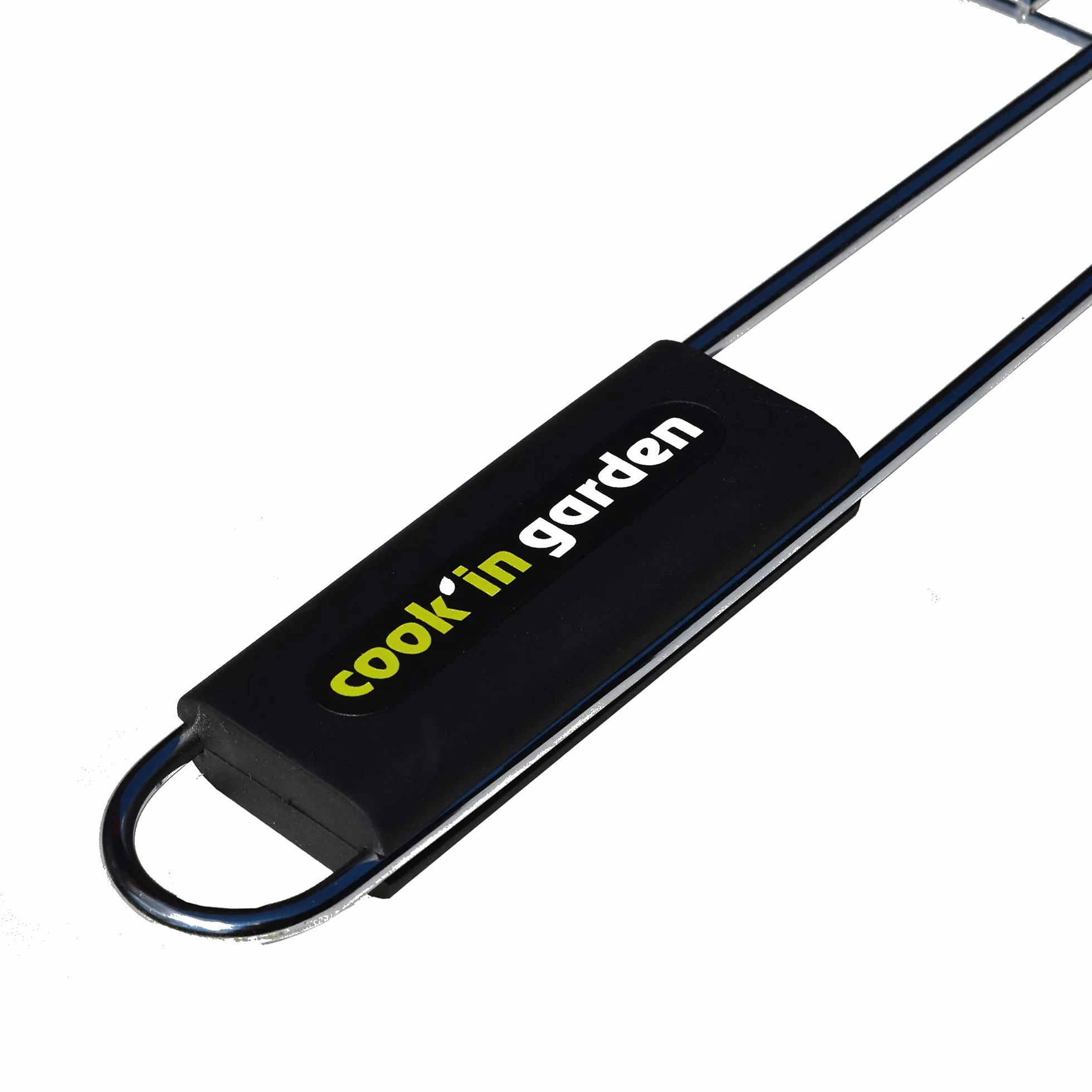 Cook’in Garden - Griglia Doppia Rotonda, Diametro 37 cm, Resistente alle Fiamme e alle Alte Temperature, Manico Soft Touch ergonomico, Accessorio Ideale per Barbecue Esterno, Compatibile Multi-Marche