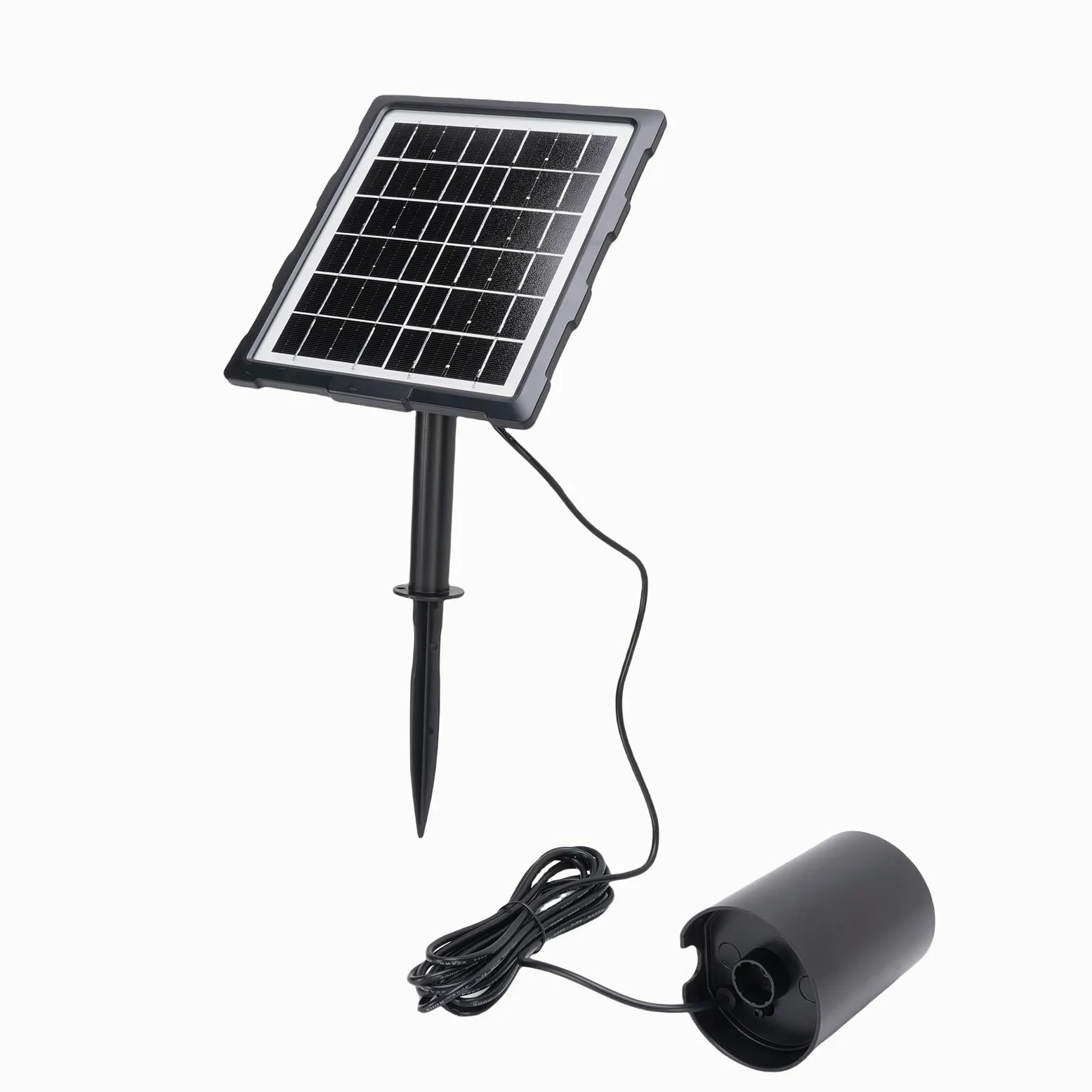 Zerodis Pompa per Fontana per Laghetto Pompa 2400mAh Batteria 3 modalità 60H Autonomia IP65 Impermeabilizzazione con 2 Pietre Porose per Laghetto Acquario Acquari Ossigenazione dell'acqua Aeratore