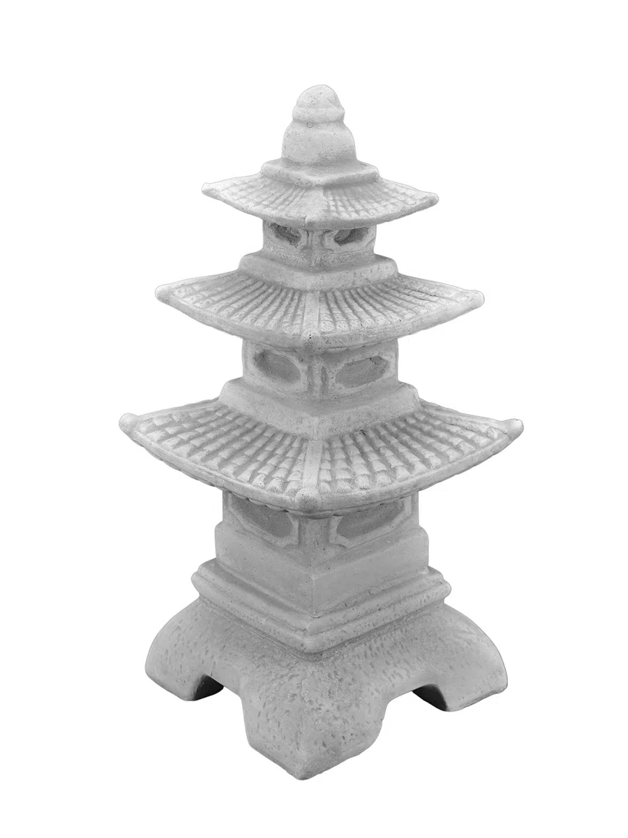 gartendekoparadies.de Top Model Massive Pagoda di pietra giapponese lanterna fatta del cast in pietra frostfest