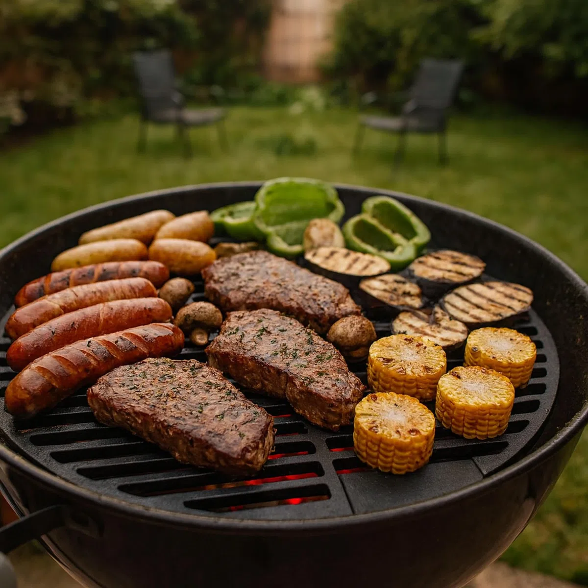 BBQ-TORO Griglia in ghisa | Ø 54,5 cm | Solida e Smaltata | Accessori per Barbecue, Grill a Gas, Grill a carbonella e Molto Altro Ancora | griglia Smaltata | griglia in ghisa, griglia per Grill