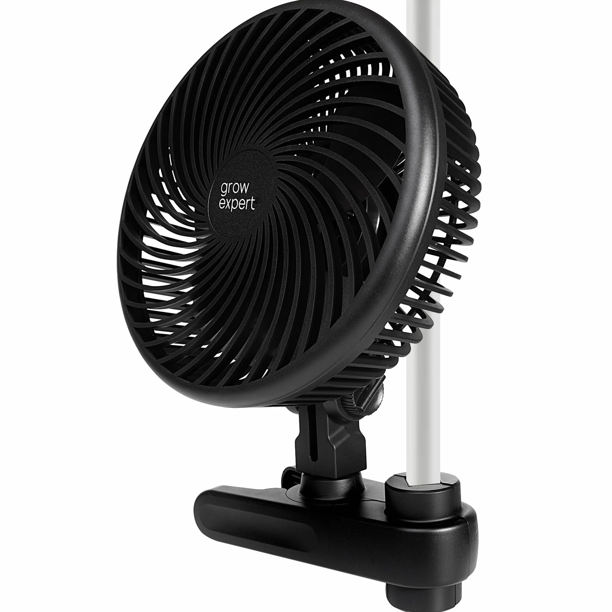 Grow - Ventilatore a clip di alta qualità, 10 livelli di velocità, cavo 220 cm, ventola silenziosa per tenda, diametro 20 cm, 10 W, 560 m3/h, flusso d'aria 32 dBA