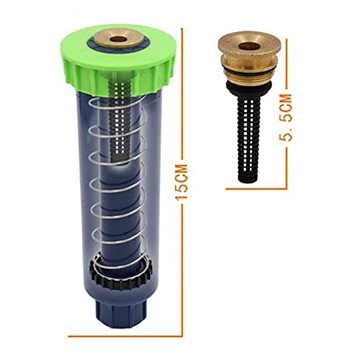 Set di 10 irrigatori pop-up con filettatura femmina da 1/2", spray regolabile a 90, 180, 360 gradi per irrigazione da giardino, sistema di irrigazione del prato, copertura efficiente, forniture da