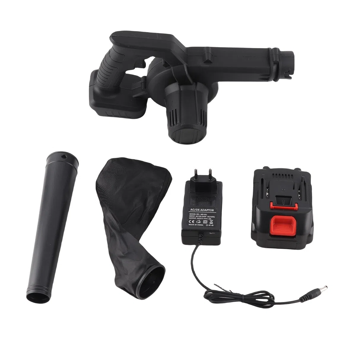 Gonetre Piccolo Potente Soffiatore Batteria Ricaricabile 1500mAh Soffiatore Elettrico per Foglie Palmare Ad Alta Potenza per la Cura del Prato Giardino Pulizia della Casa ABS Leggero (Spina europea)