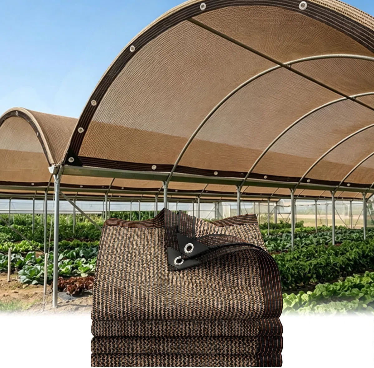 Rete ombreggiante con occhielli-Telo Ombreggiante Protezione Rete Parasole | Rete Ombreggiante Esterno,Rete Ombreggiante Resistente ai Raggi UV,per giardino,pergola,piante da patio,serra,pollaio