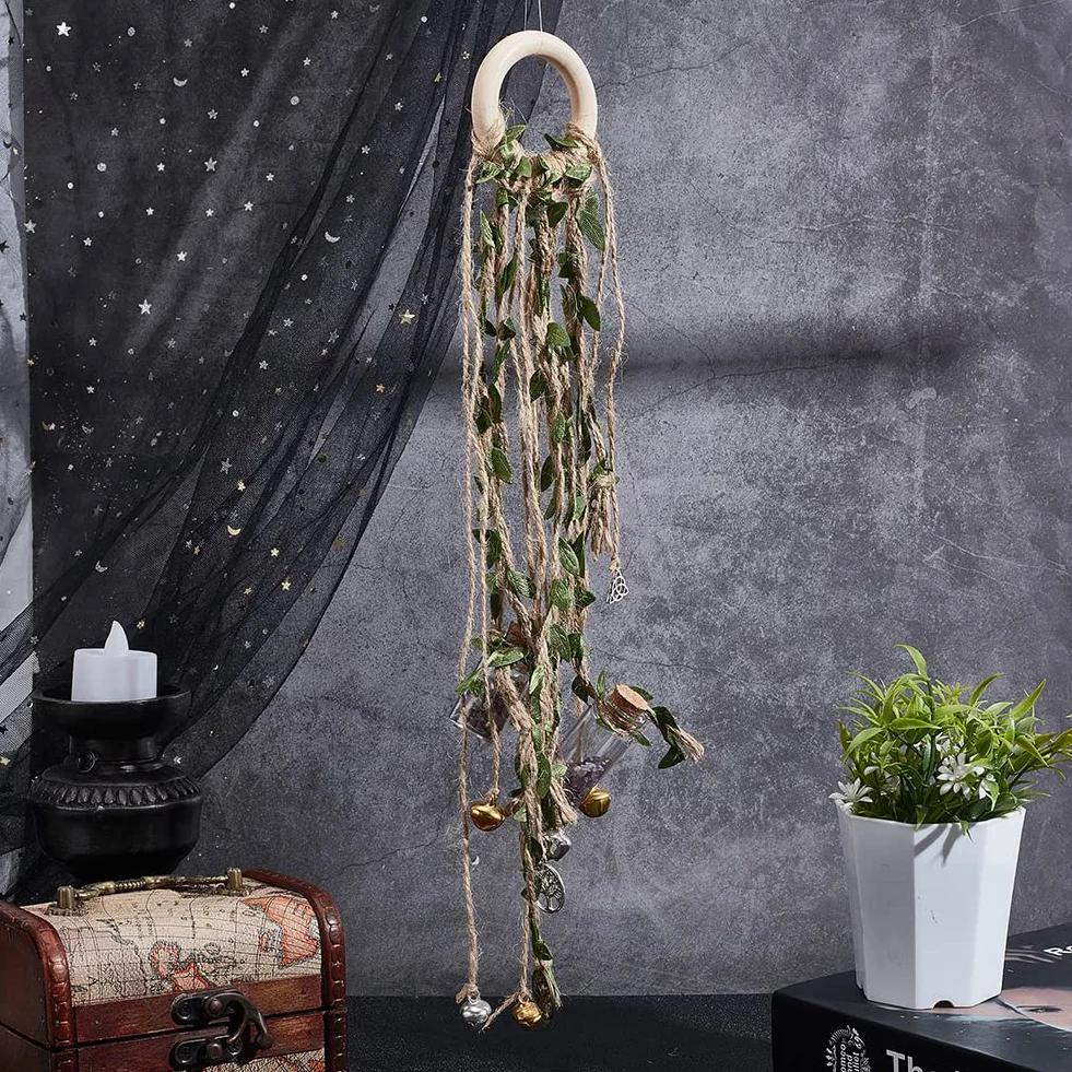 FREEBLOSS 3 Set Campane delle Streghe, Campane delle Streghe Ciondolo di Protezione per Porta Campanelli Eolici per Esterno Portico, Giardino, Decorazione della Finestra