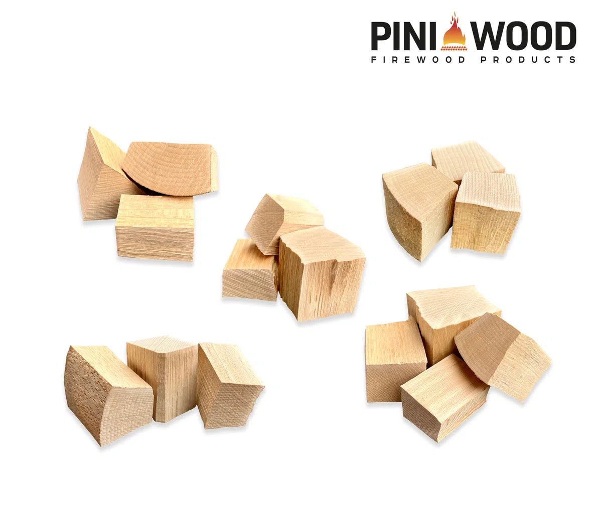 PINI Wood Chunks in legno di faggio senza corteccia 7 kg
