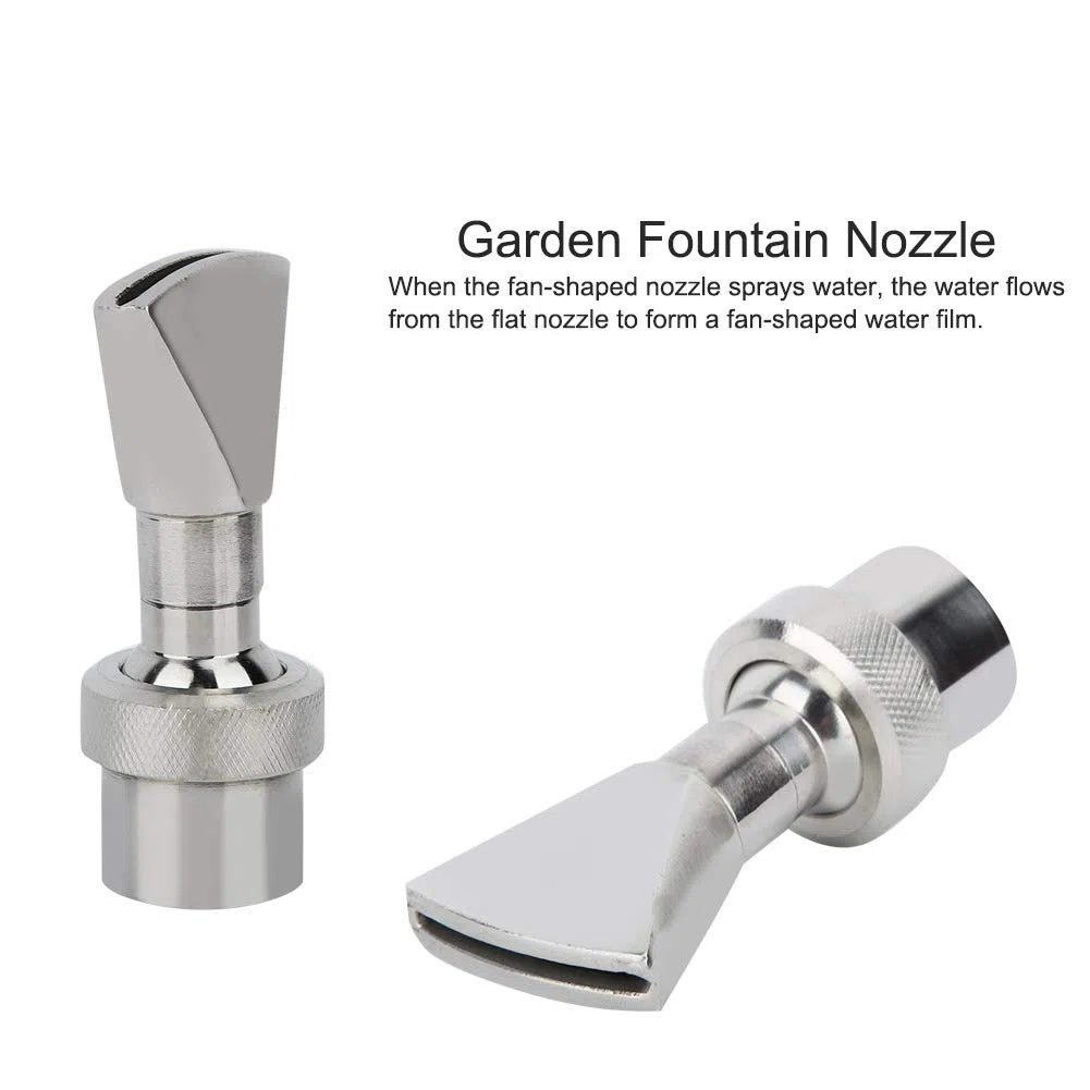 ugello per Fontana da Giardino,Ugello per Fontana Giardino in Acciaio Inossidabile, irrigatore per Fontana a Forma di ventaglio, Adatto per Giardini, stagni, stagni per Pesci