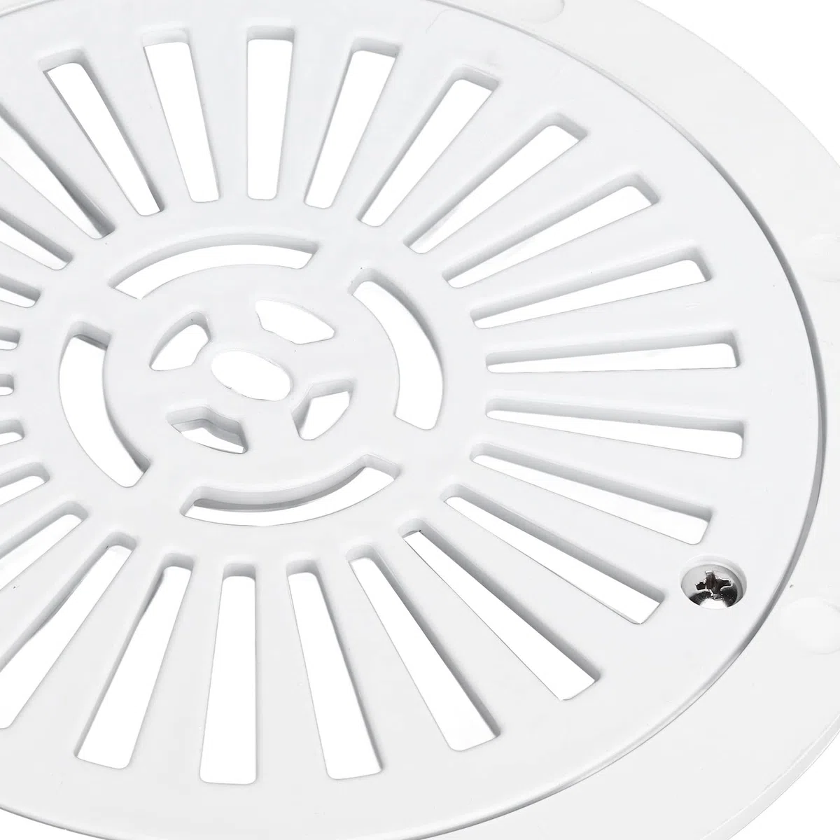 Scarico a pavimento, uscita del coperchio dello scarico principale della piscina in plastica rotonda bianca Accessorio per la piscina Accessori per la sostituzione del drenaggio