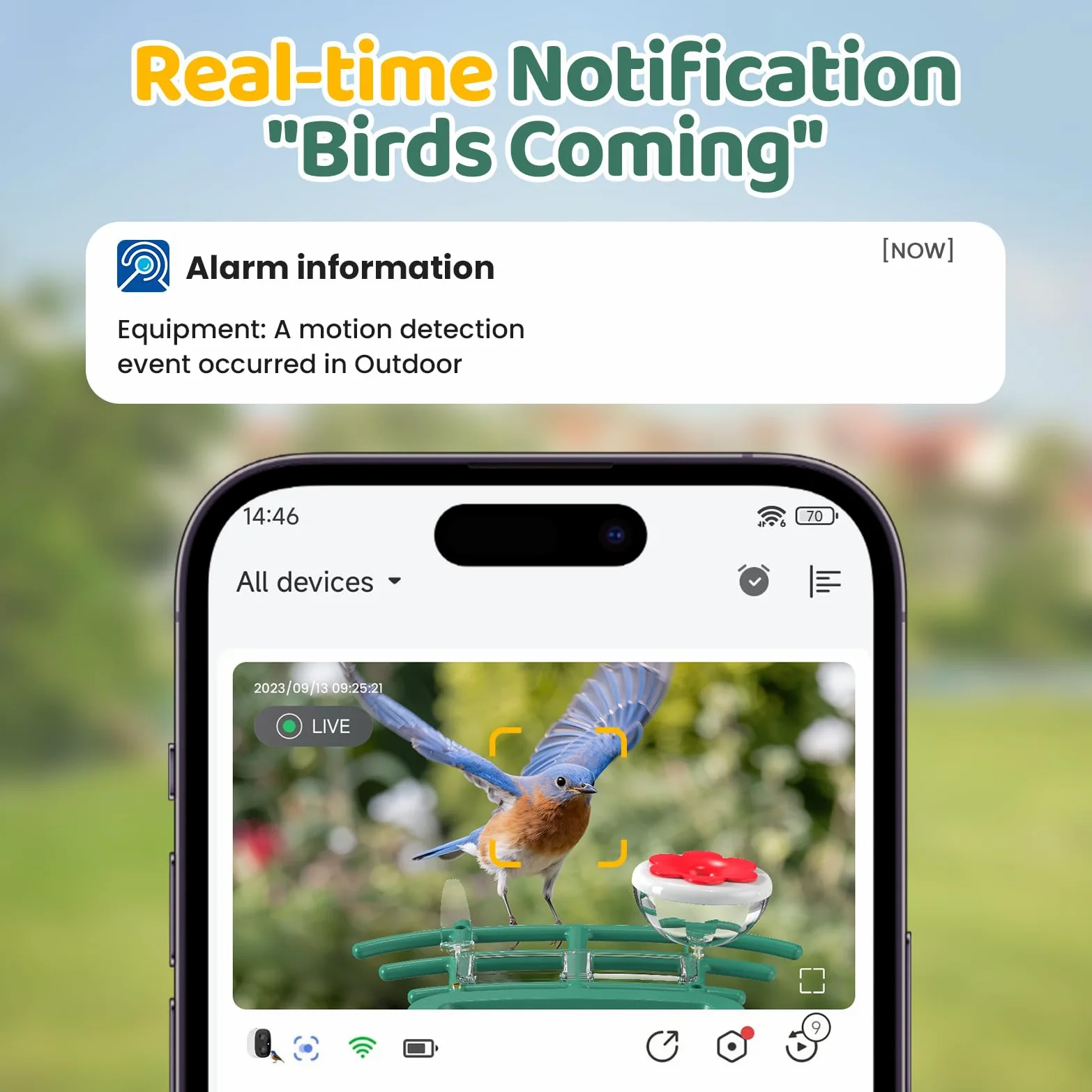 Mangiatoia per Uccellini da Esterno Telecamera Solare: 2K HD Abbeveratoio per Uccelli Videocamera - Bird Feeder Impermeabile IP66 - Riconoscimento Intelligente Volatili Mangiatoia Uccelli Selvatici