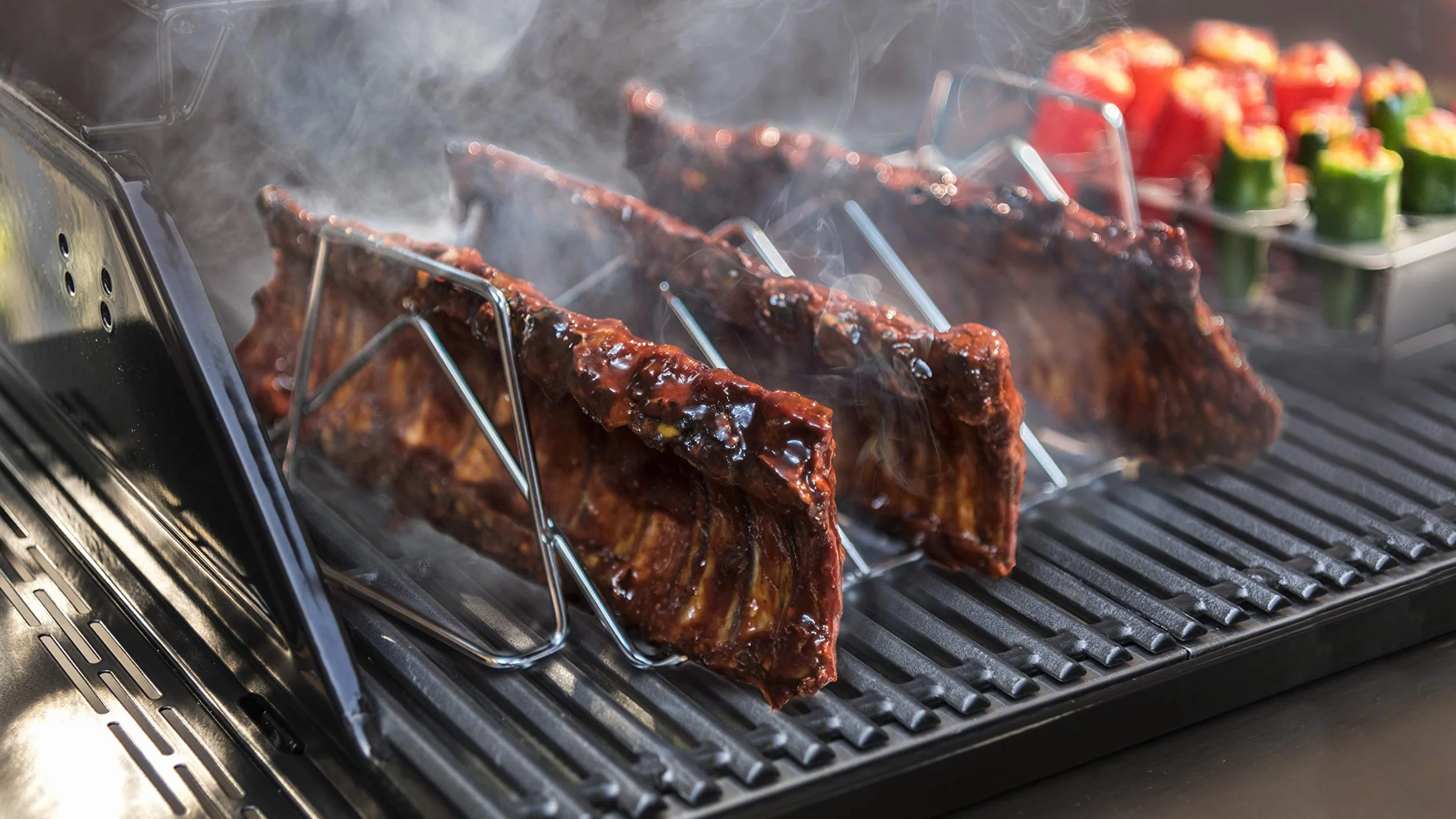 Char-Broil 140 017 - Supporto per Costine e arrosto Grill+®.