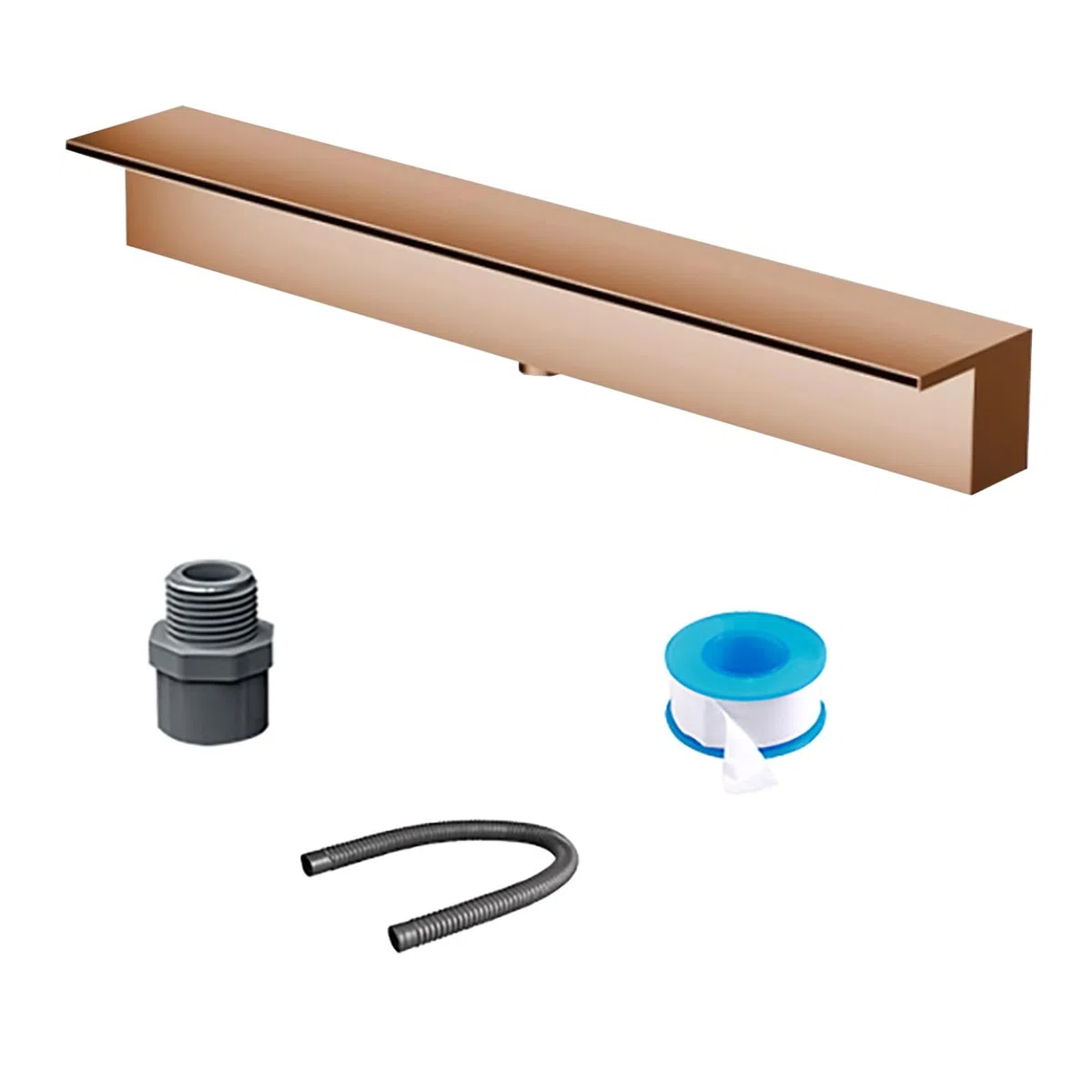 Ele - Fontana da parete per piscina all'aperto, a cascata, da incasso, per giardino, parco, stagni e cortili, perfetta decorazione per esterni