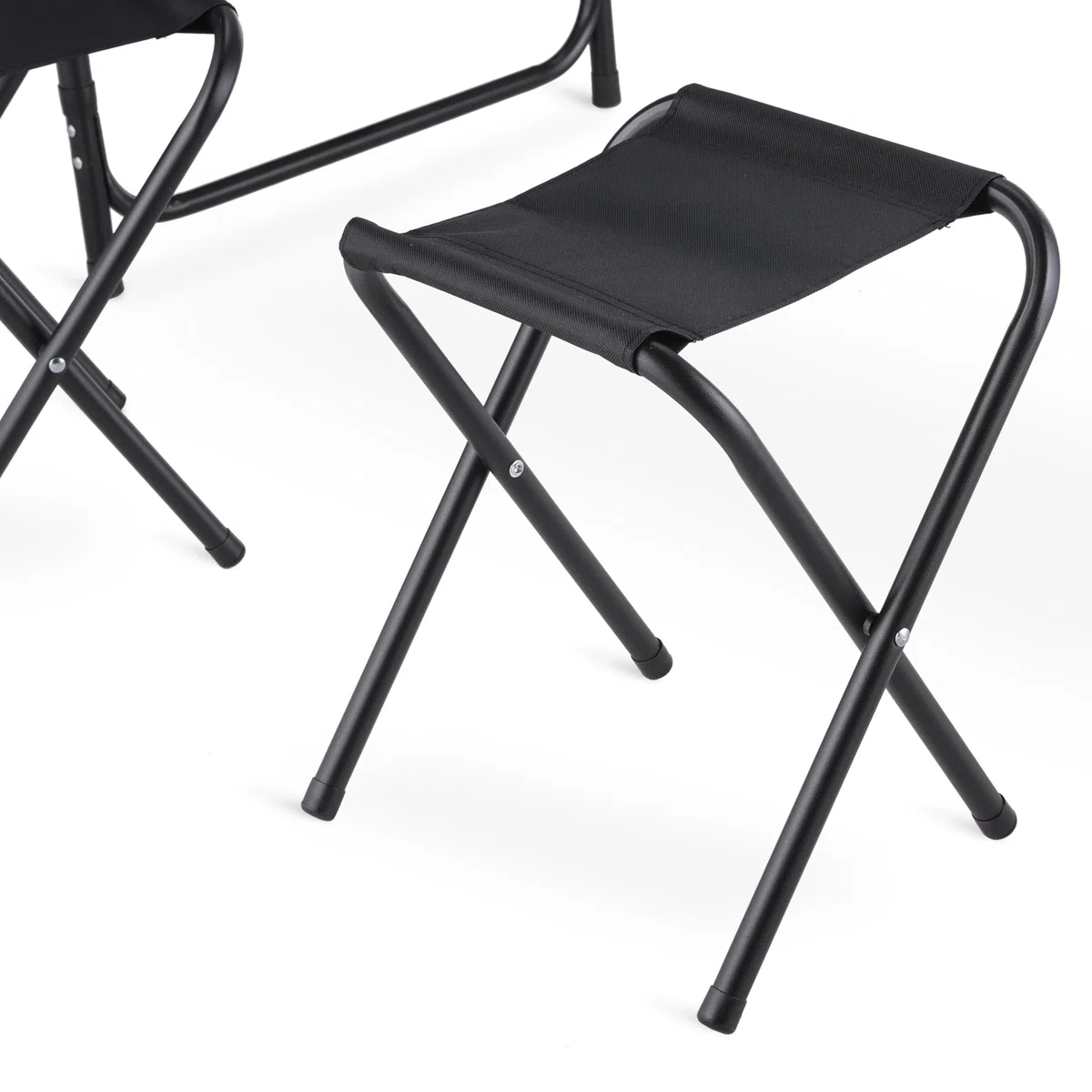 Tavolo da Campeggio con 4 Sedie, Altezza Regolabile, Tavolo Barbecue Pieghevole Portatile 120 x 60 cm, Tavolo Pieghevole in Alluminio con 4 Sgabelli Pieghevoli per Campeggio, Picnic, Barbecue Giardino