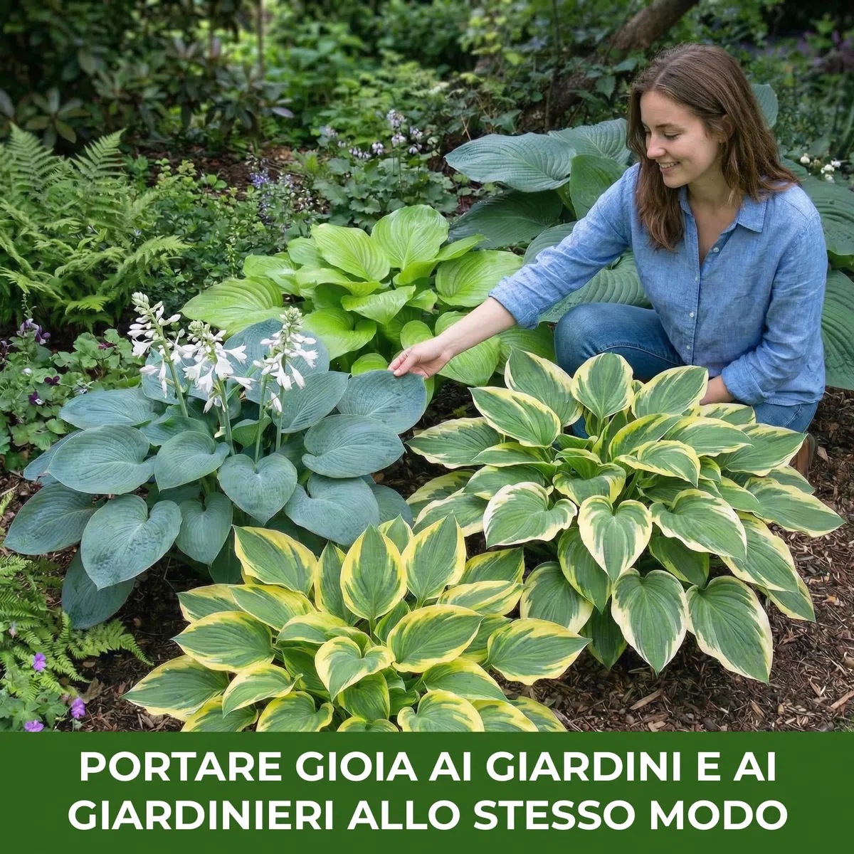Piante Vere da Esterno - 10 Radici di Hosta - Mix di 10 ibridi e varietà - Piante e fiori esclusivi dall’Olanda - per giardino, vasi e balcone (non semi, non bulbi, non artificiali)