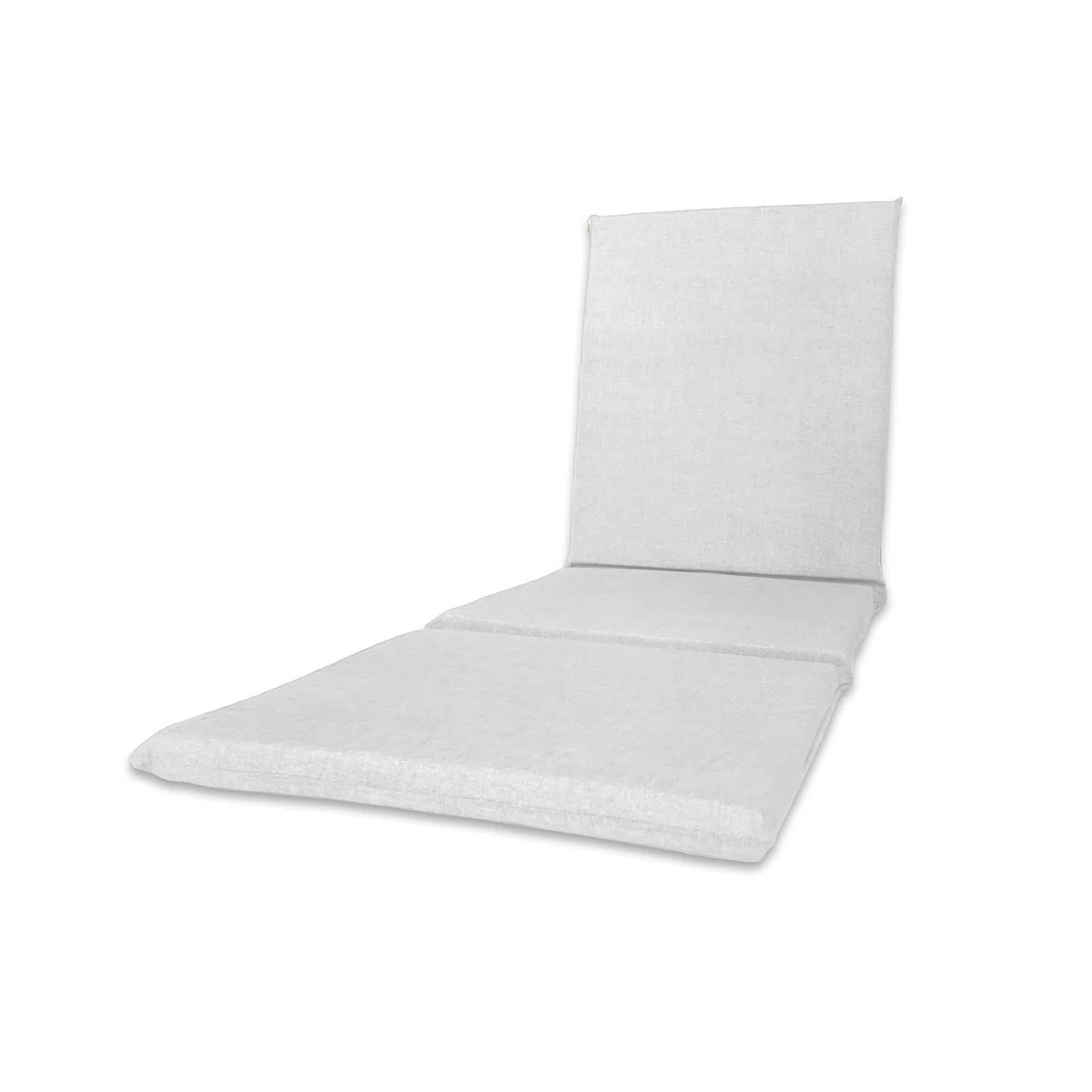 Il Tuo Artigiano Design uscino Imbottito per Lettino Prendisole Artigianale Totalmente Sfoderabile made in Italy - 190x60 cm (Bianco)