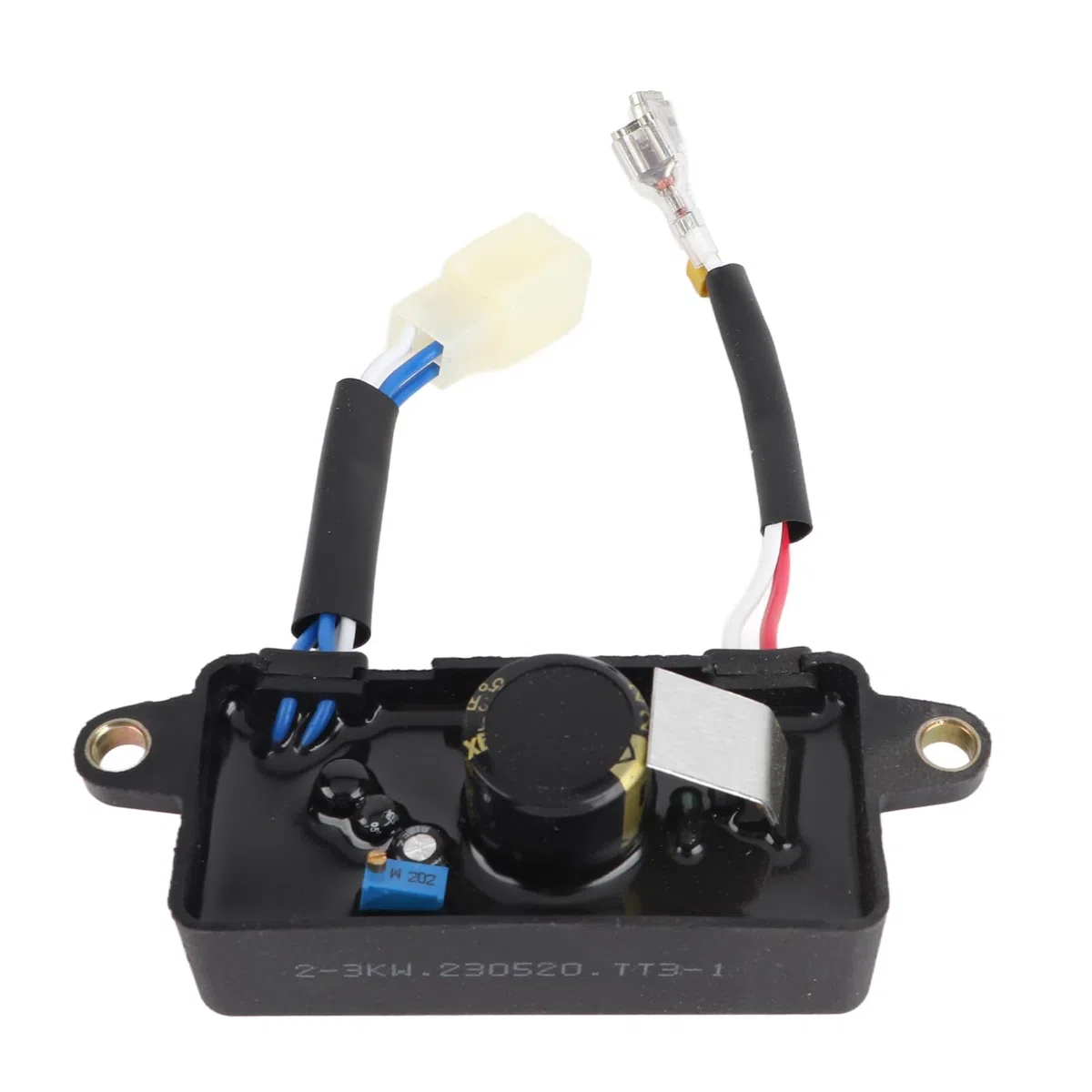 AVR - Regolatore di tensione universale per generatore da 1-3 kW e generatore di corrente, 2,8 KW, stabilizzatore automatico della tensione, 6 pin 10 cm, distanza tra i fori 220 μF 250 V (da -40 ℃ a +