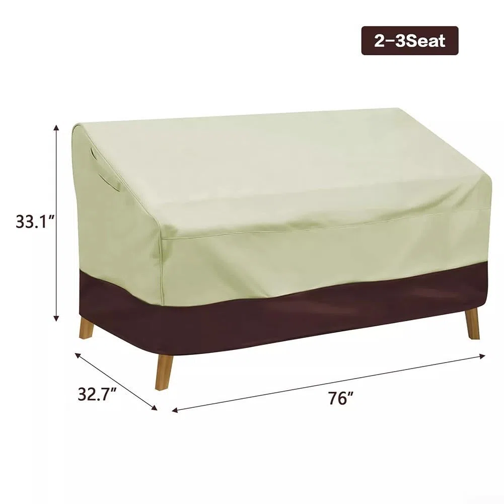 Copridivano da esterno, impermeabile, robusto, per patio, multi persona, 2-4 posti, per panca da giardino, cortile (210D: 193 x 83 x 84 m)