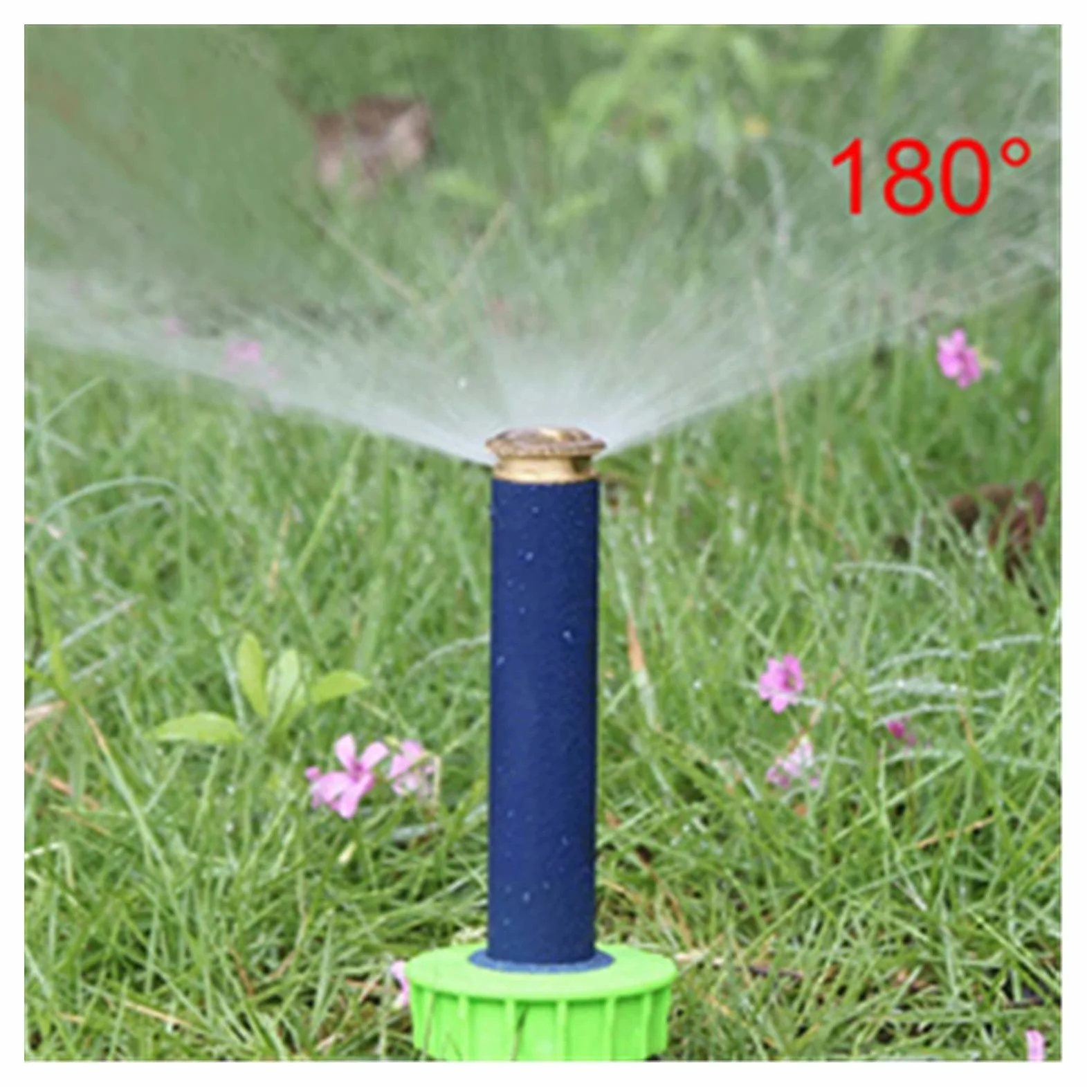 Irrigazione del prato da giardino, 10 pezzi di filo femmina da 1/2 di pollice 90 180 360 gradi pop-up irrigatore per irrigazione del prato (colore: 180 gradi)