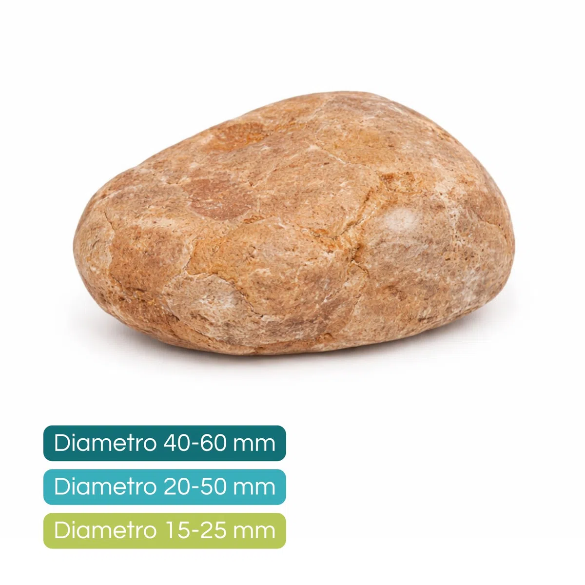 VIRSUS Ciottoli Marmo Rosso Verona, Sacca da 25kg, Sassi con Angoli arrotondati per Decorazione Ornamento Giardino, Pietre Naturali per Vaso Fiori, Acquario, Diametro 15-25 mm