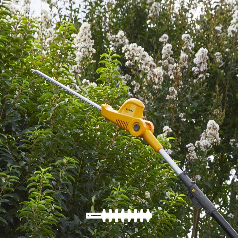 STIGA MT 100e Utensile Multifunzione Senza Fili, 20 V 4 Ah (Batteria Non Incl.) – Manico Telescopico 55 cm, Lama 46 cm – Tagliasiepi, Potatura in Altezza