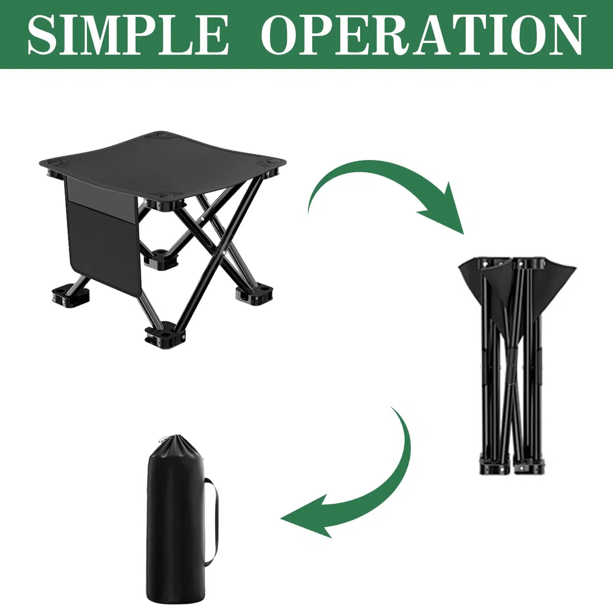 Sedile Piccolo Pieghevole,2 Pezzi Sgabello Pieghevole Portatile 33 CM,Mini Sedia Pieghevoles per Esterni,Sgabello da Campeggio,per Escursioni,Pesca,Viaggi,Giardino,Spiaggia
