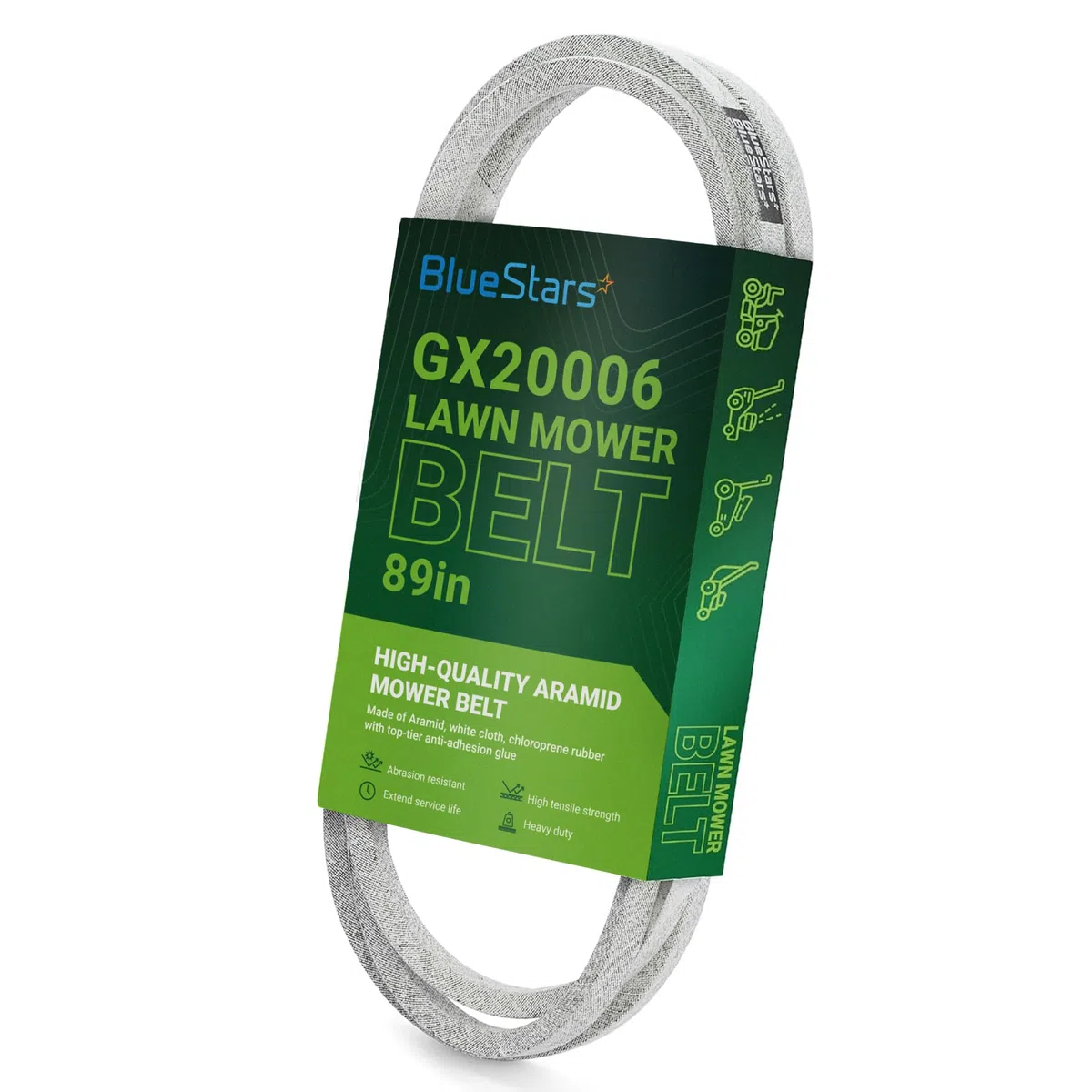 BlueStars Cinghia di trasmissione per tosaerba GX20006 UC30568, per John Deere 105 115 125 135 145 D110 D120 D125 D130 D140 D150 D155 D160 D170 L105 L105 07 L1 Tosaerba 08 L110 L111 L118 L120 L130 |