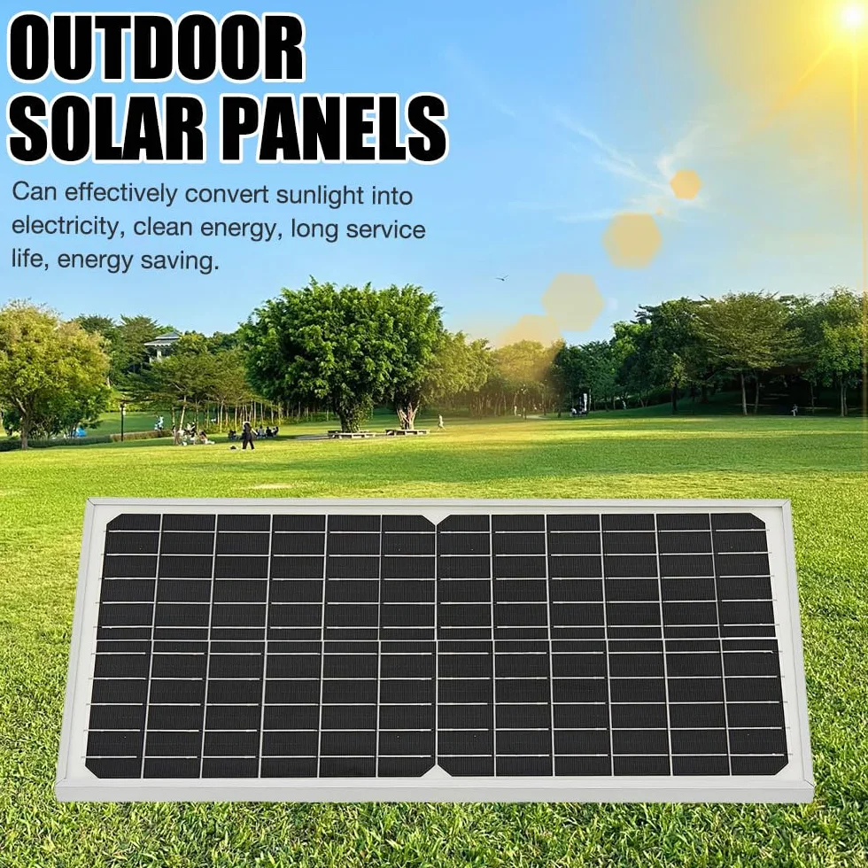 ADDLIVE Pannello Solare 16V 16W con Doppio Ventilatore da Esterno - Portatile