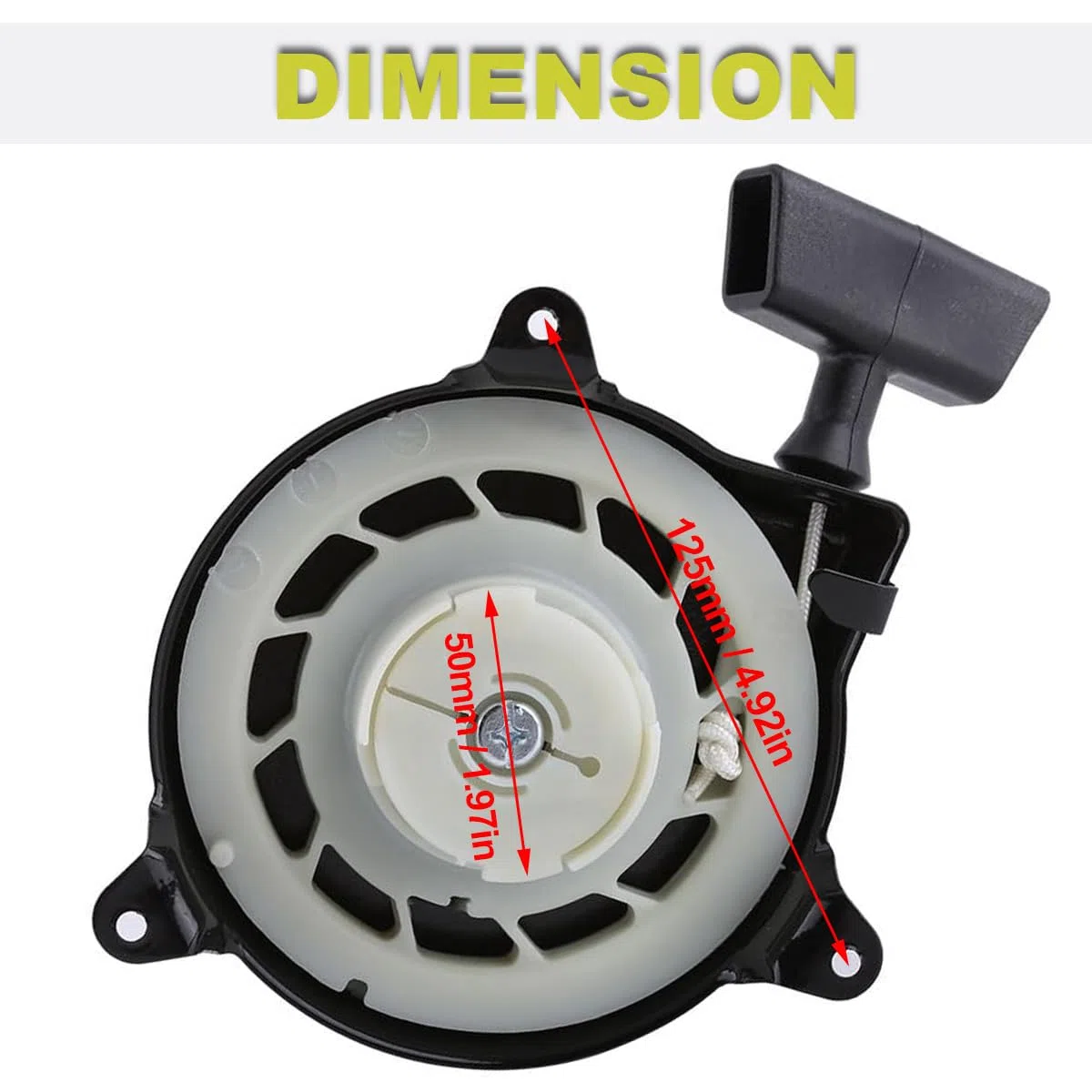 ZAMDOE Avviamento a Strappo 499706 690101 Sostituzione del Gruppo avviamento a Strappo per Briggs & Stratton 091212 092200 093400 09C900 09D900 09L900 10b902 10T502 10a902 Tosaerba a Motore