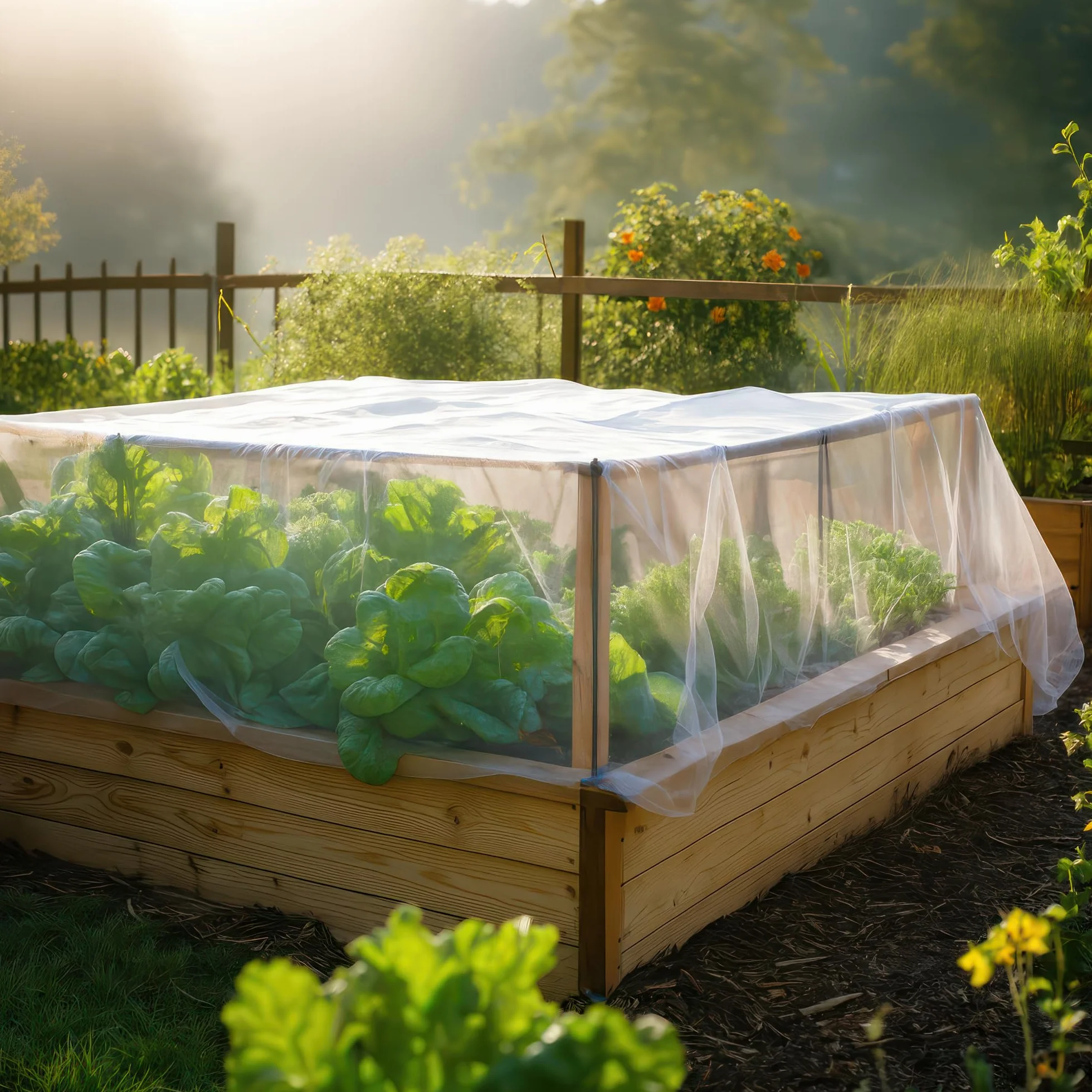 Zanzariera bianca 3x3 metri netti | Rete anti-insetti per soffitti da giardino, terrazze, esterni e finestre | Rete di protezione dagli insetti, a maglia fine | Rete per reti da giardino