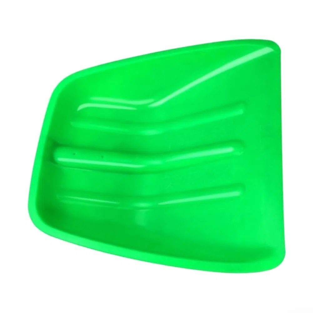 Pala da neve in plastica ispessita, pala da neve in plastica temprata, per uso domestico, giardino, rimozione della neve, maneggiare cereali, lavori agricoli (verde)