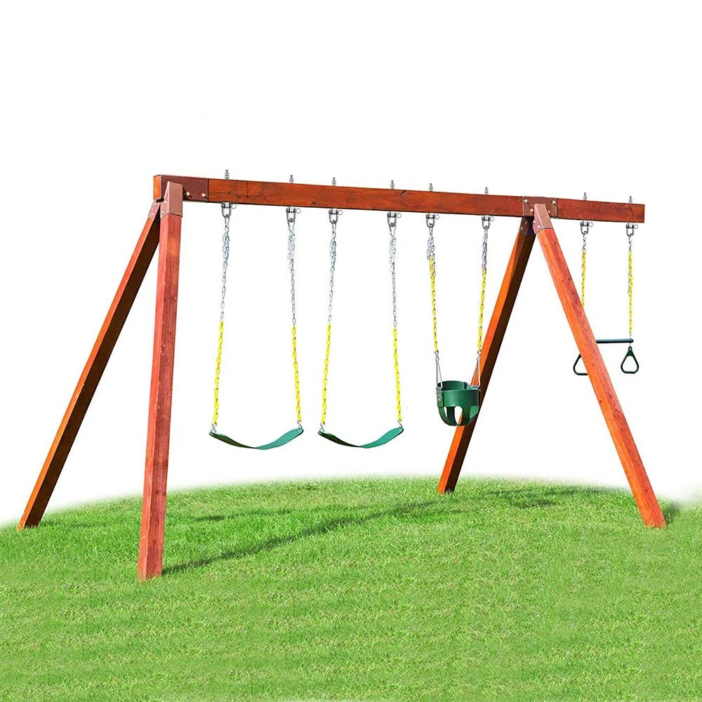SELEWARE 180° Heavy Duty grucce oscillanti, capacità 800 kg, in acciaio inox permanente antiruggine 304, 14,5 cm legno e acciaio travi altalena set yoga amaca cair punzonatura, confezione da 4