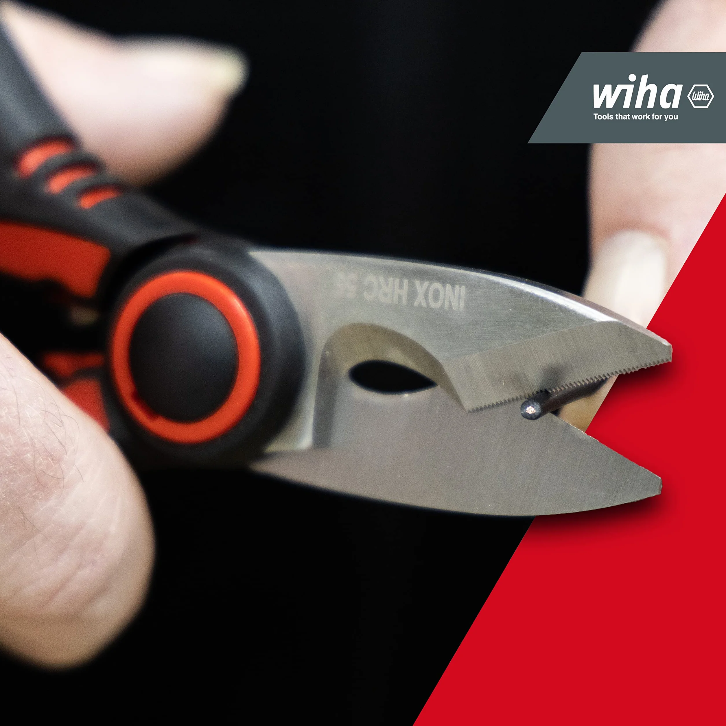 Wiha Tijera profesional con función de crimpado 160 mm (41923)