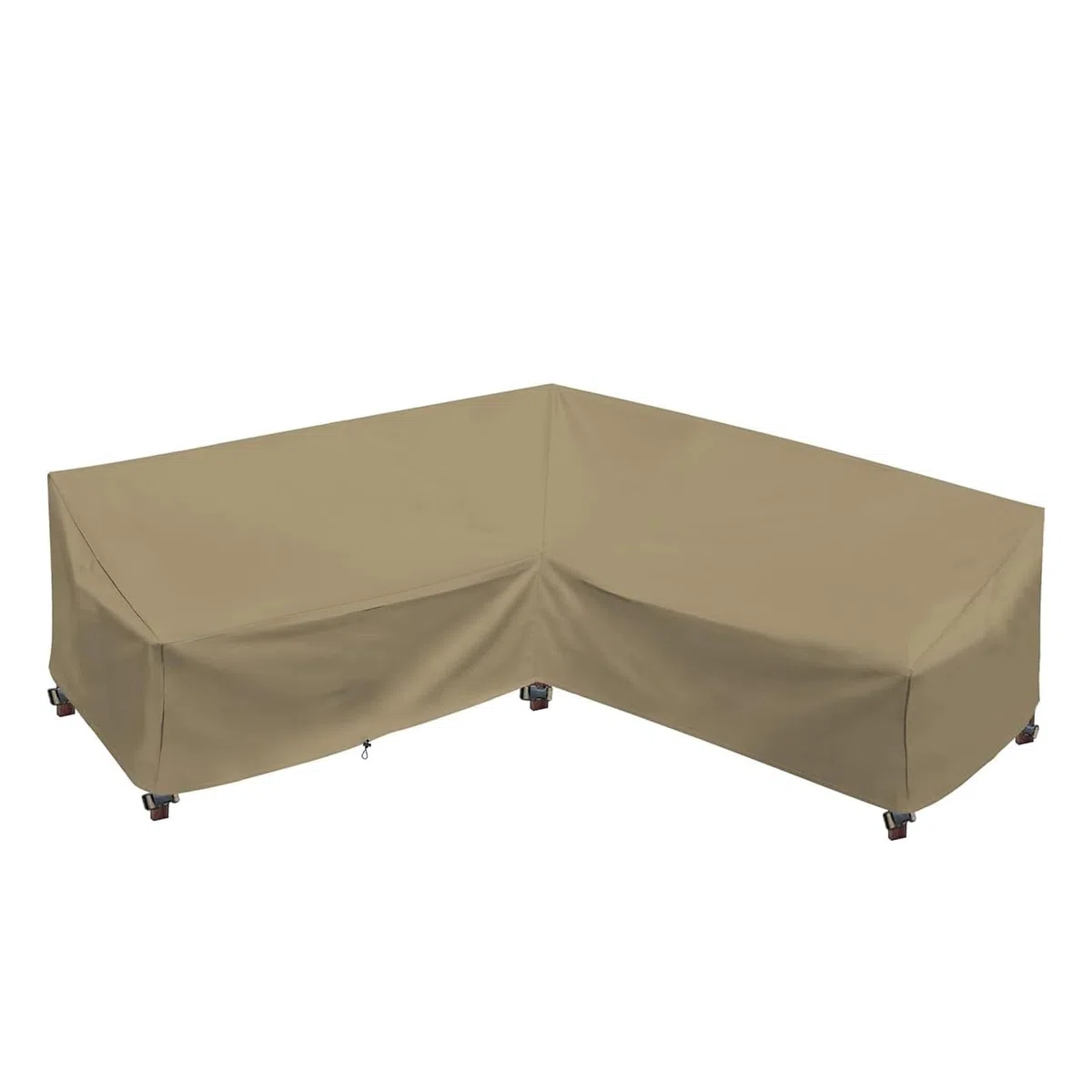 dqopb Copridivano componibile da esterno,Dimensioni personalizzate resistente, impermeabile copertura per mobili da patio, prato e patio (Tessuto Oxford beige 600D)