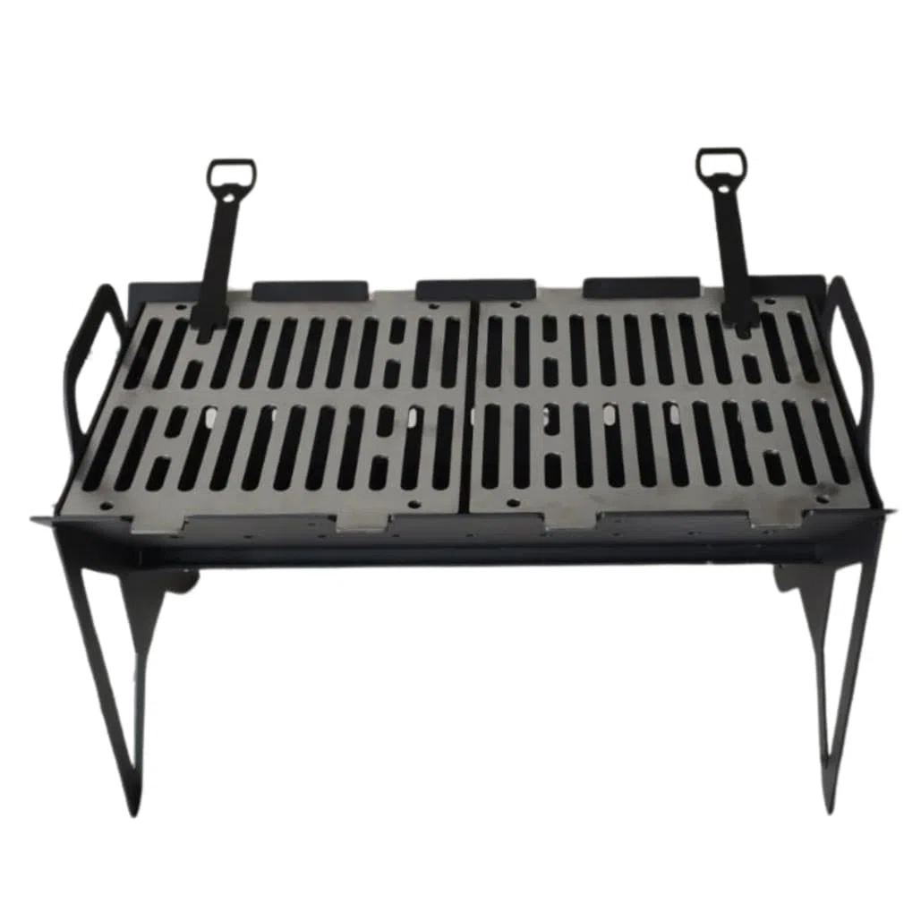 Barbecue Portatile Pieghevole per Carbonella, Griglia da Campeggio e Giardino