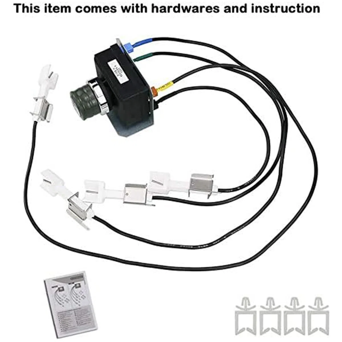 GFTIME 7629 Kit di accensione per Weber Genesis 330 Modello 65946, 2011 e più recente (Pannello di Controllo Montato frontalmente), Kit di accensione elettrodi per griglia a Gas Weber Genesis 300