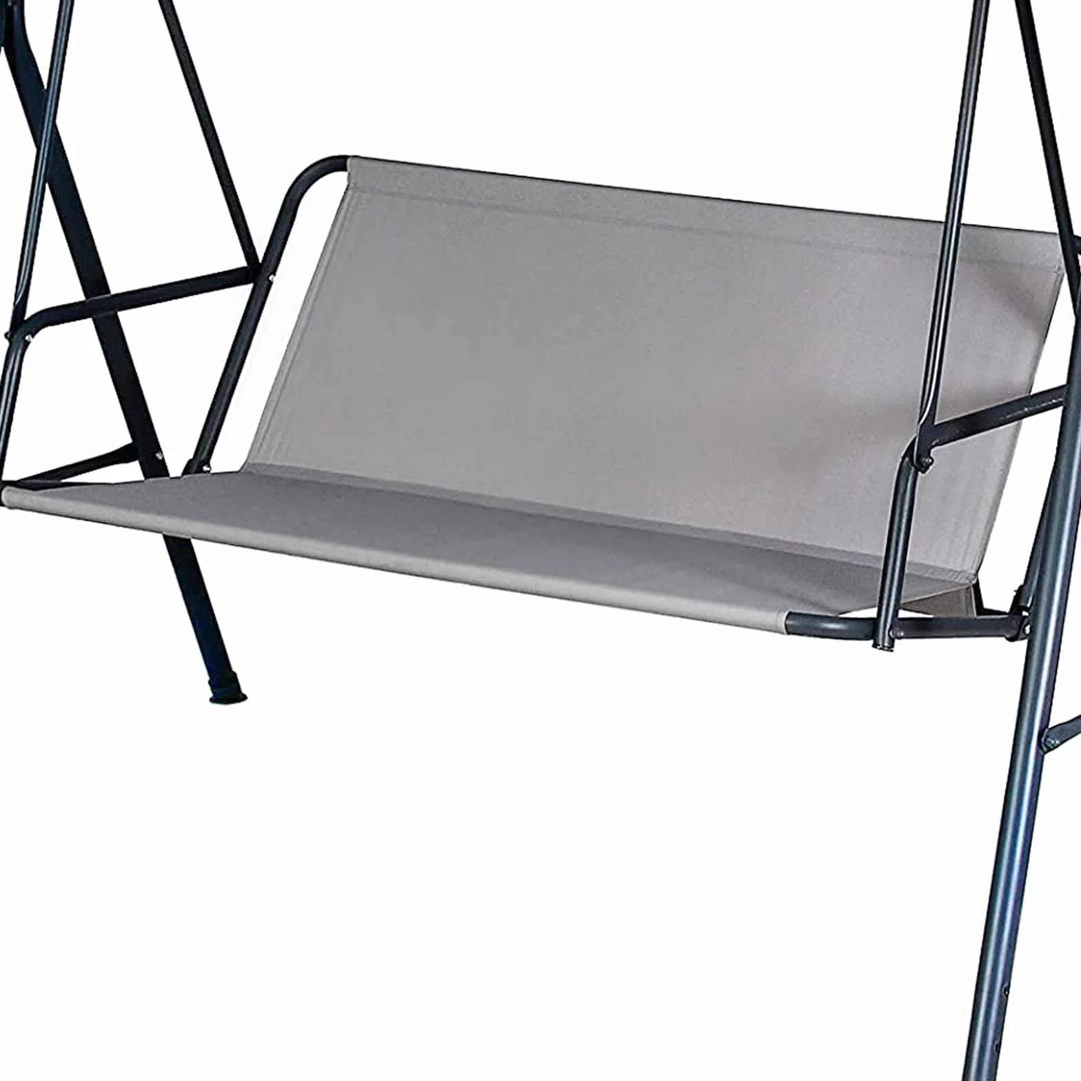 Copertura di ricambio per dondolo da giardino, in tessuto Oxford 900D, per esterni a 2 e 3 posti (grigio: 113 x 48 x 48 cm)