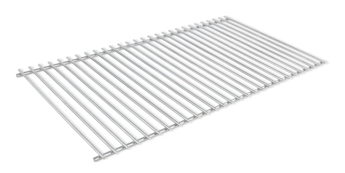 DEOS Griglia in Acciaio Inox Europeo AISI 304 - Griglia Barbecue 55x33cm - Accorciabile per Barbecue e Forno - Griglia Girevole Ideale per Camino Legna e Barbecue Balcone - Diametro 7+5mm