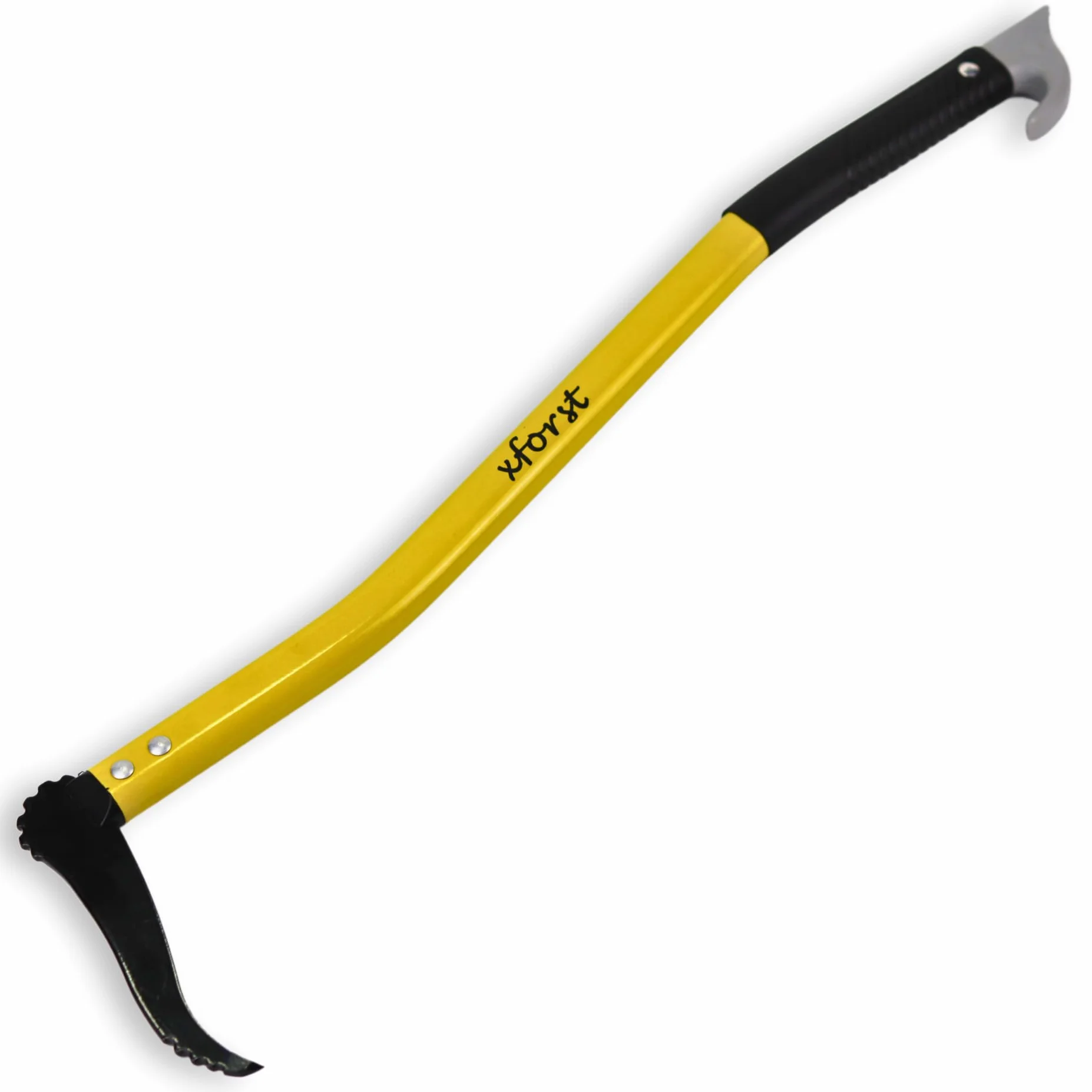 Xforst Zappino Tiratronchi 75 cm con Manico in Alluminio Rinforzato in Fibra di Vetro – Giratronchi Forestale Leggero 0,57 kg, Testa Acciaio al Carbonio, Sappie a Mano Professionale X-PAL75x