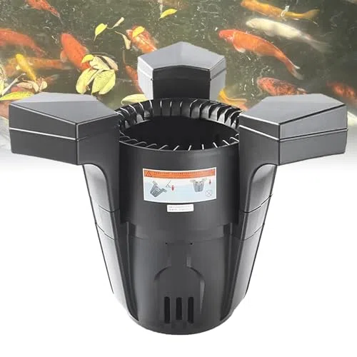Skimmer per laghetti, con pompa, per una pulizia efficace delle superfici di laghetti e laghi all'aperto, cavo di alimentazione incluso