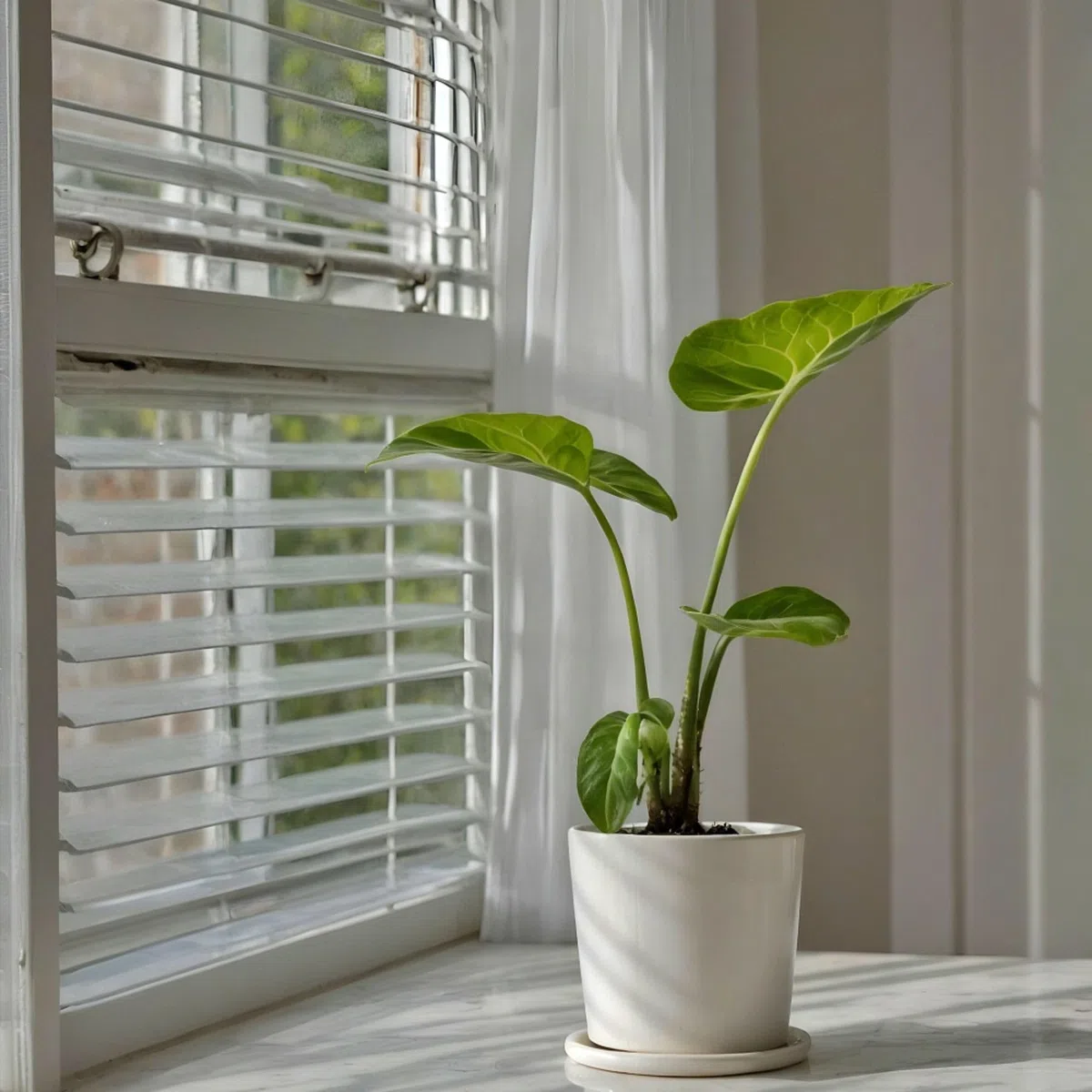 Plant in a Box - Alocasia macrorrhizos - Orecchio di elefante - Set di 2 - Vaso 17cm - Altezza 60-70cm