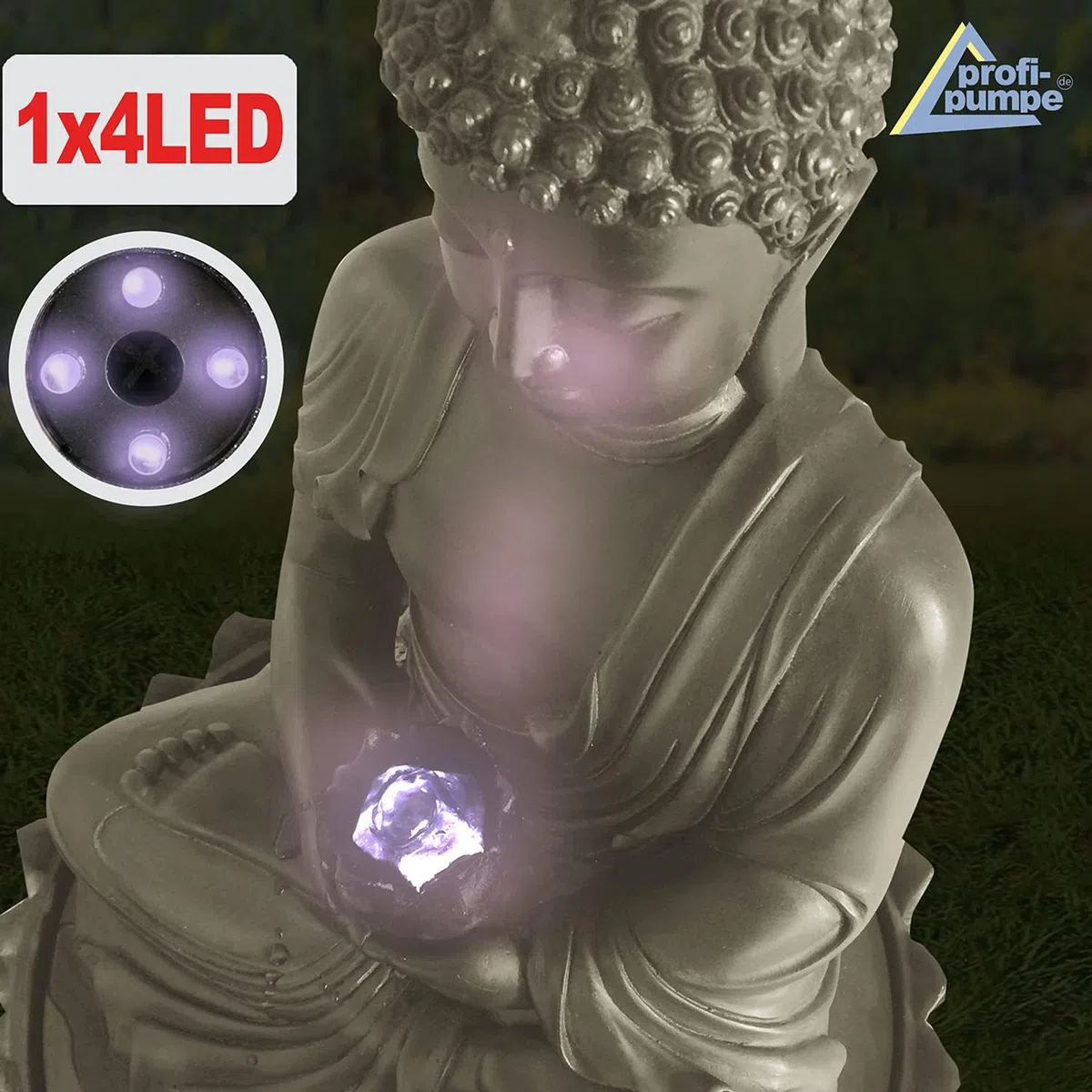 FONTANA CON BUDDHA FONTANA DA GIARDINO FONTANA ZEN FONTANA CON LUCI A LED